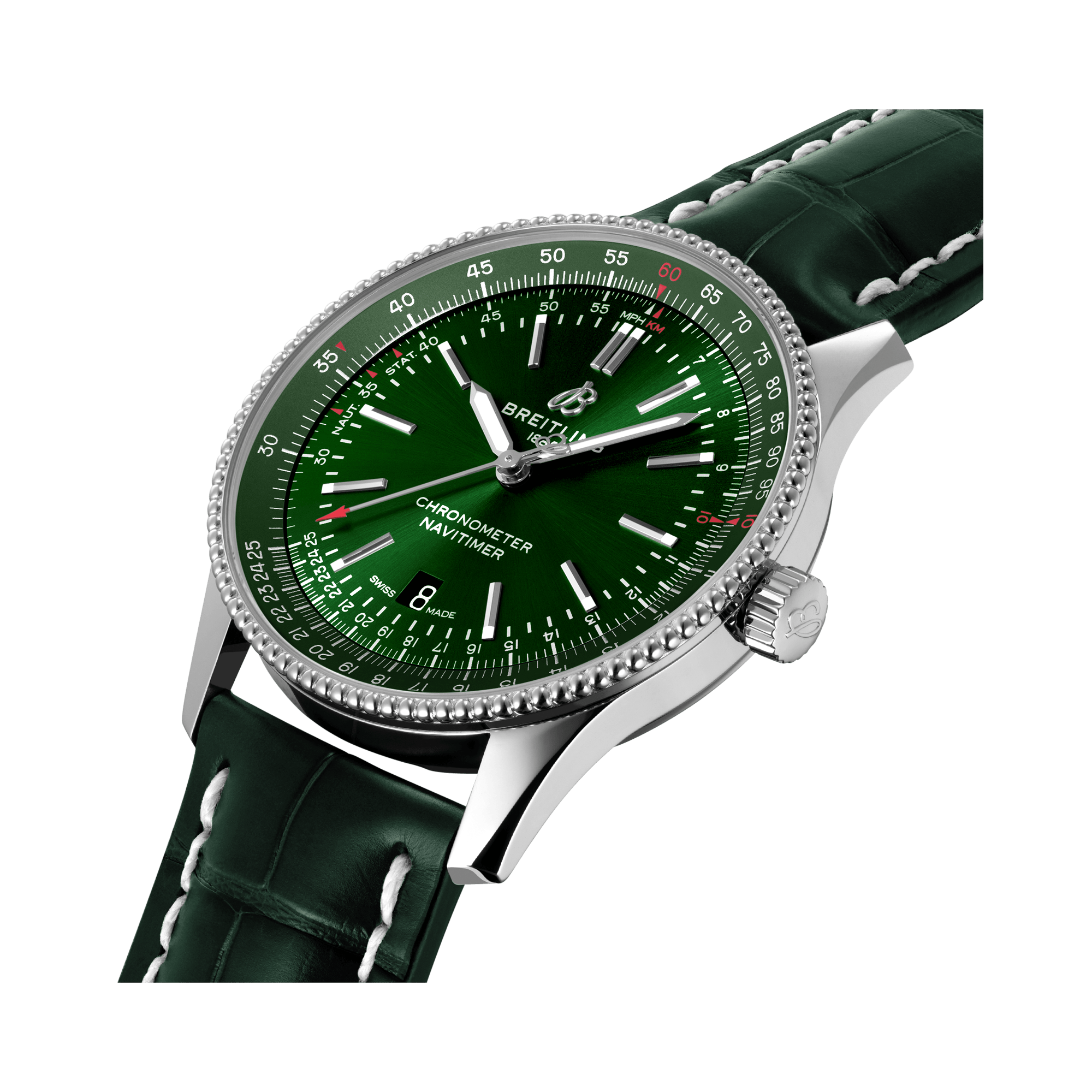 Breitling Navitimer Automatic 41 41mm, Green Dial, Baton Numerals_3