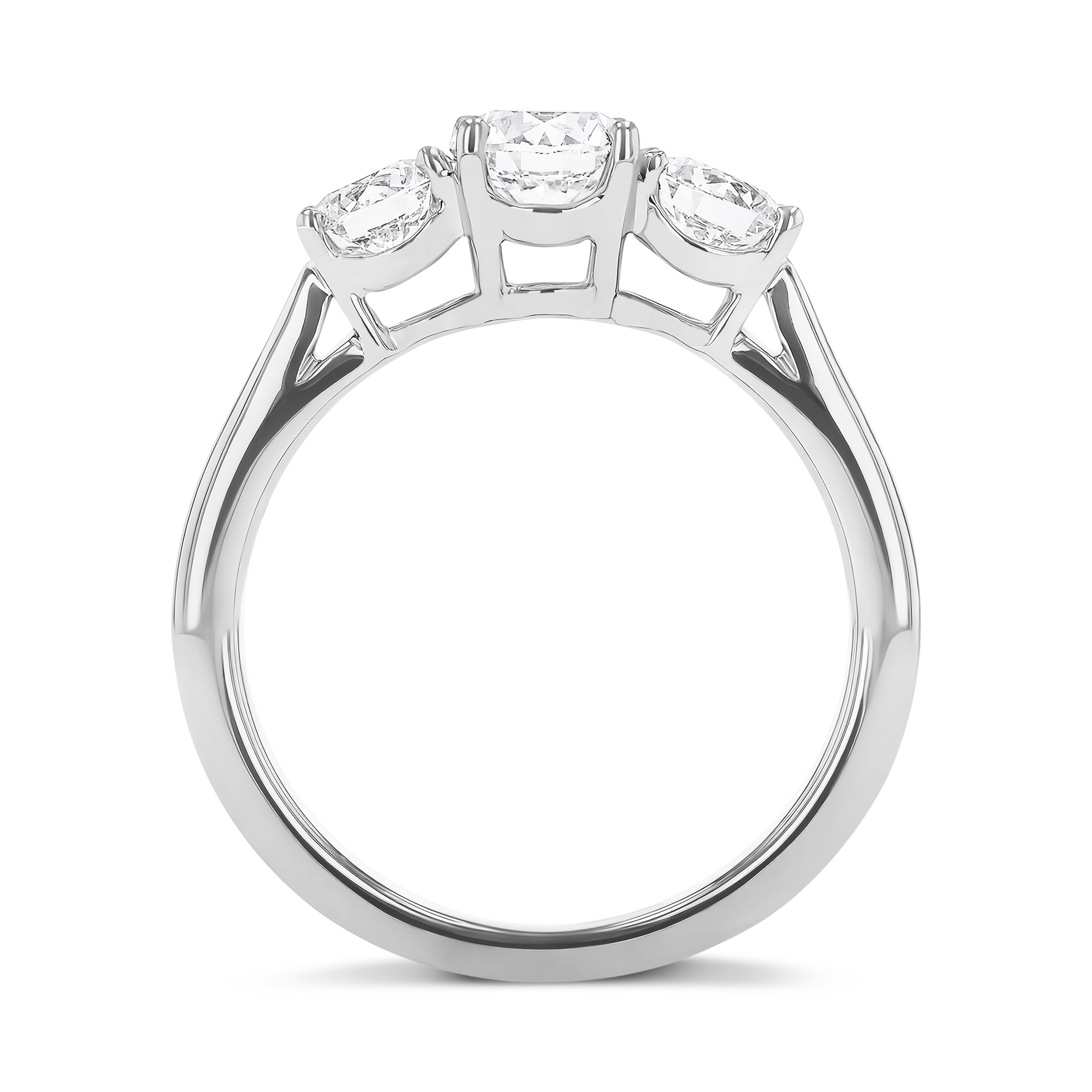 Trilogy 1.26ct Diamond Three Stone Ring Brilliant cut, Claw set_3