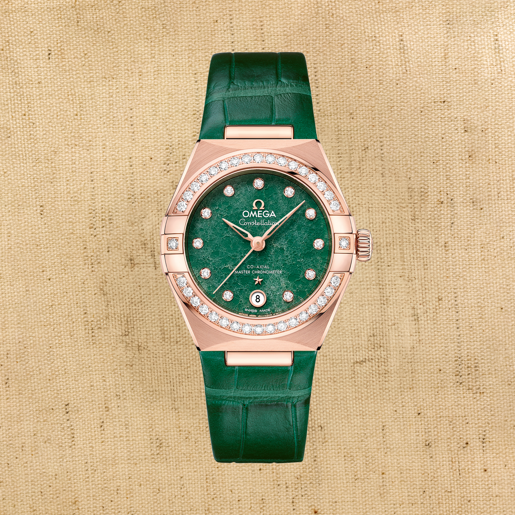 OMEGA Constellation 29mm, Green Dial, Diamond Numerals_1