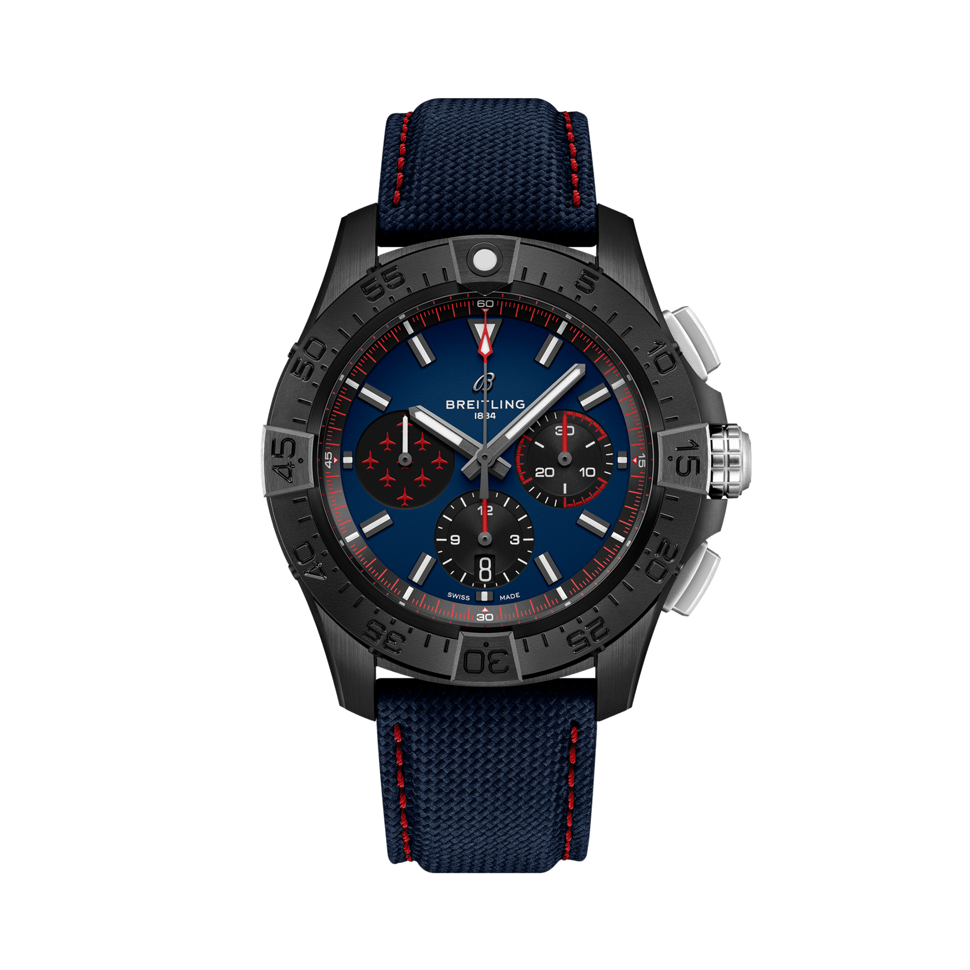 Breitling Avenger Chronograph 44mm, Blue Dial, Baton Numerals_1