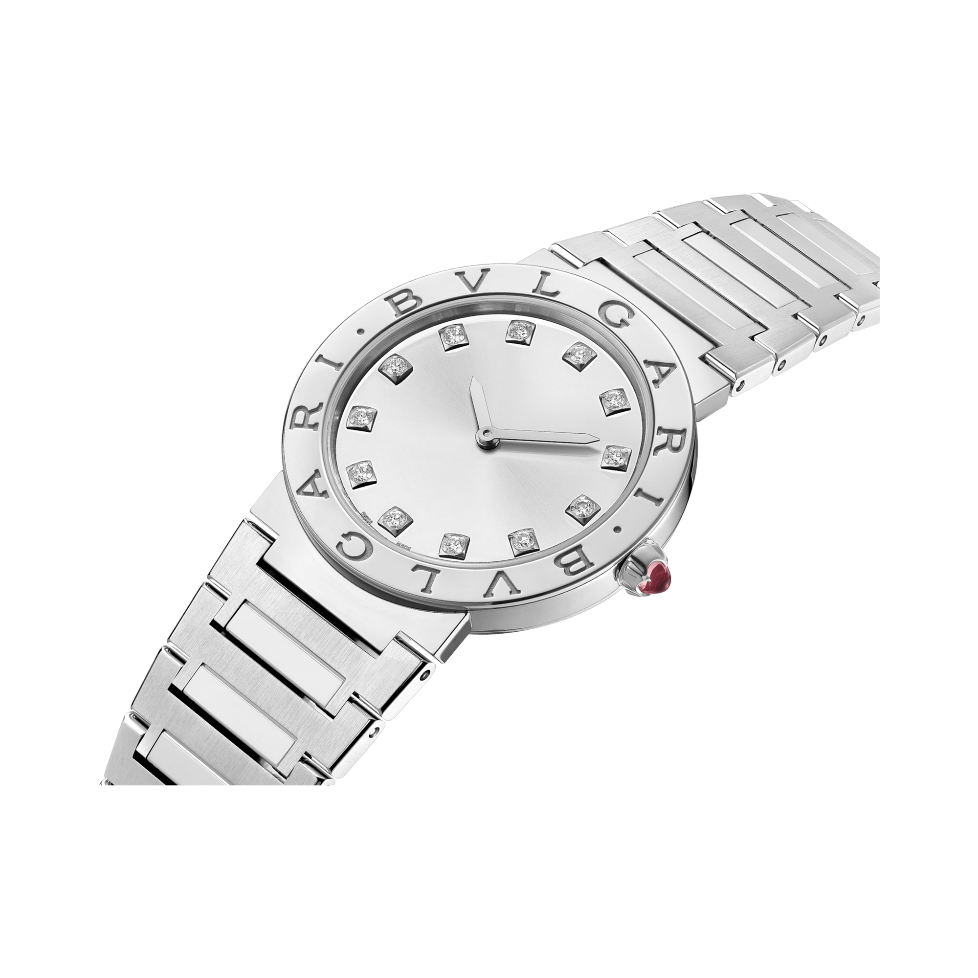 Bvlgari Bvlgari 33mm, Silver Dial, Diamond Numeral_2