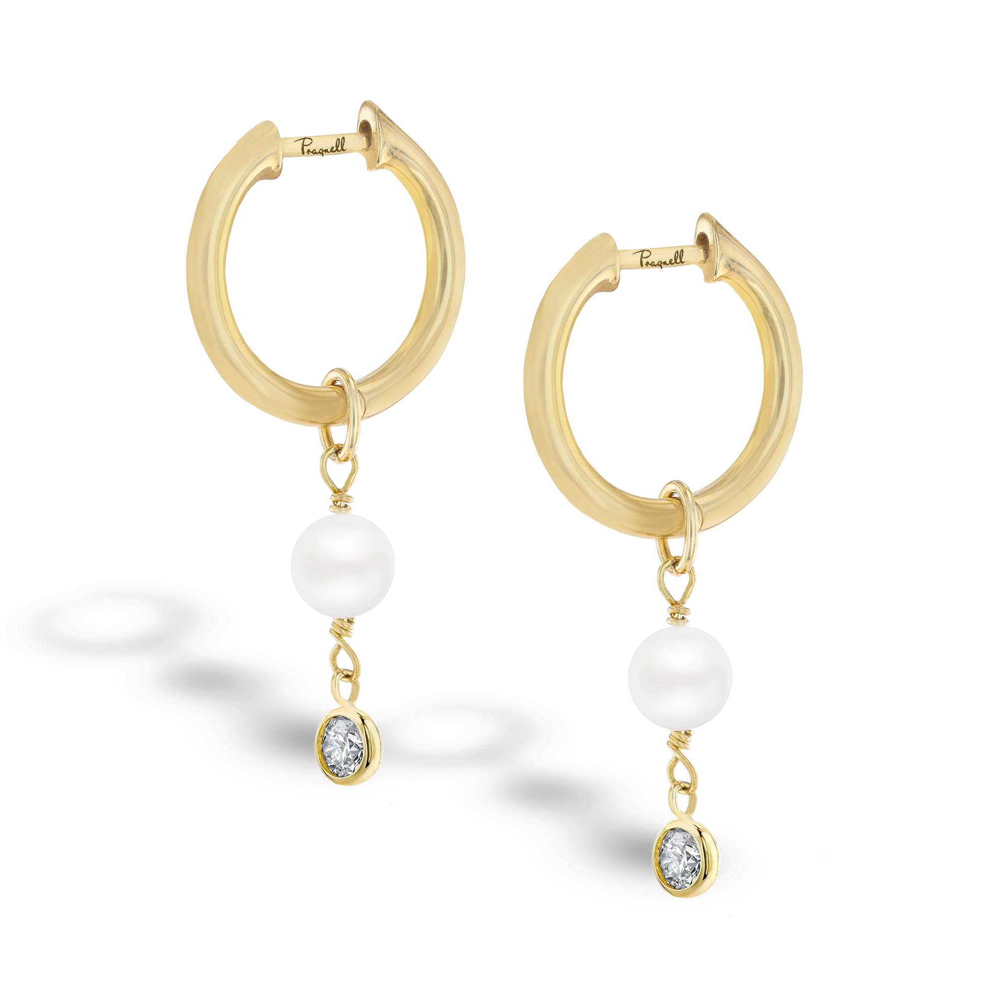 Sundance Fresh Water Pearl Drop Hoop Earrings Spectacle Set_3