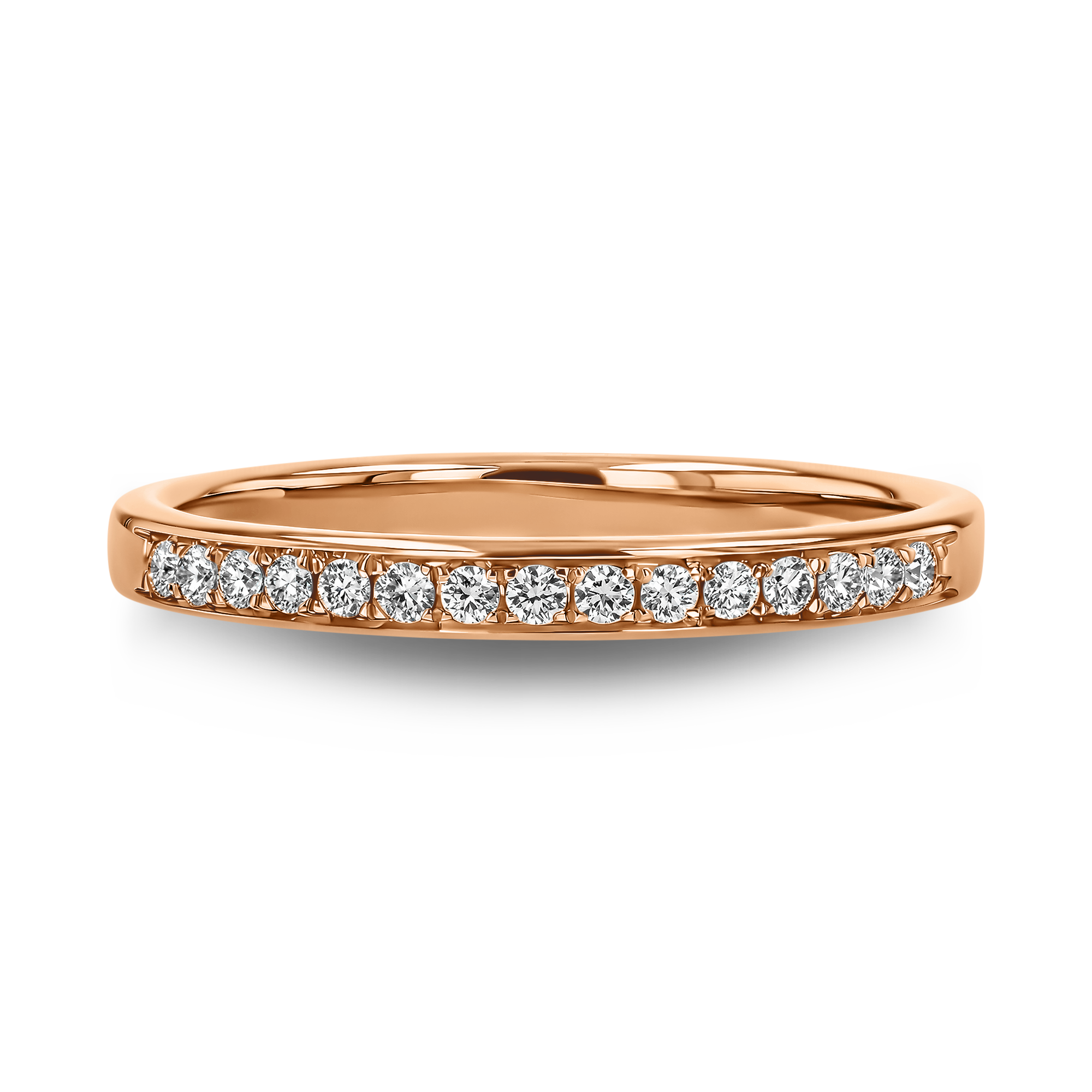 Brilliant Cut Diamond Half Eternity Ring Brilliant Cut, Half Eternity, Thread Set_2