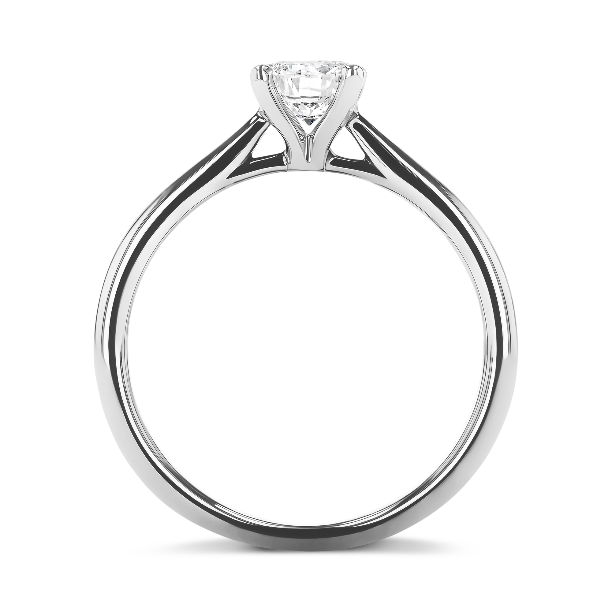 0.50CT Diamond Solitaire Ring Brilliant Cut, Solitaire, Four Claw Set_3