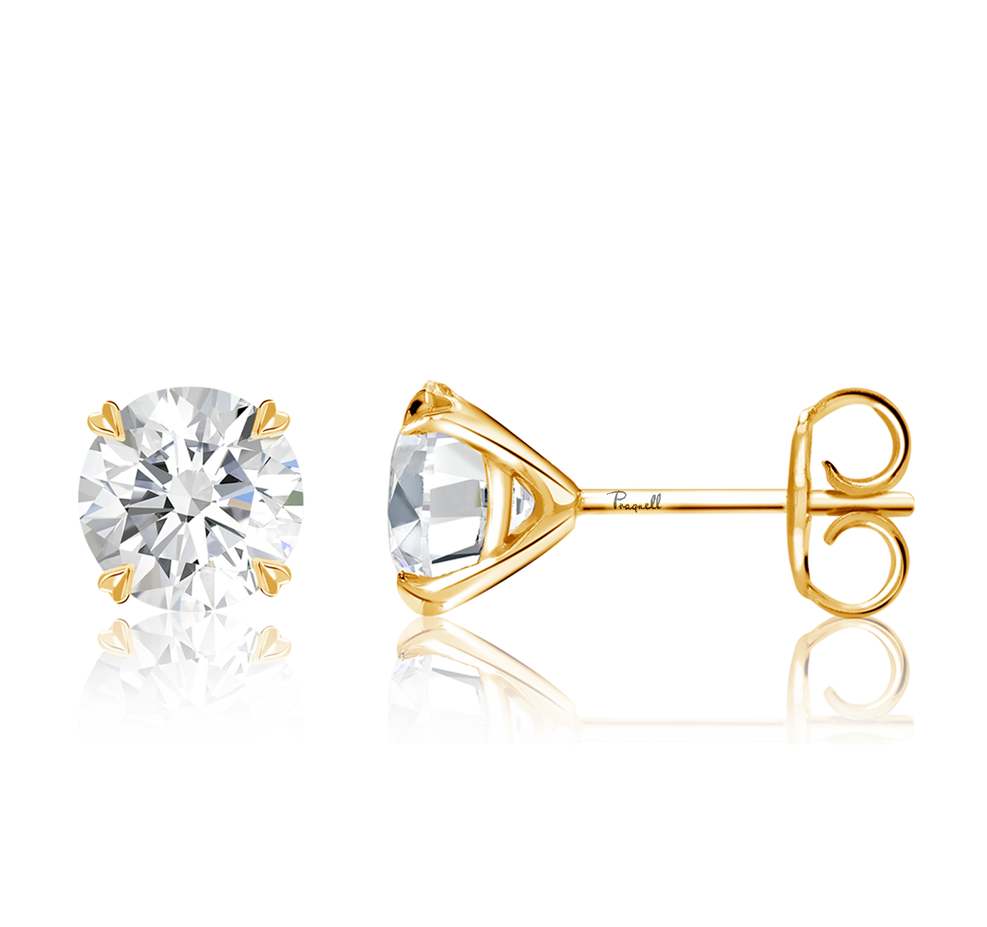 Windsor 2.02ct Diamond Stud Earrings Brilliant cut, Claw set_2