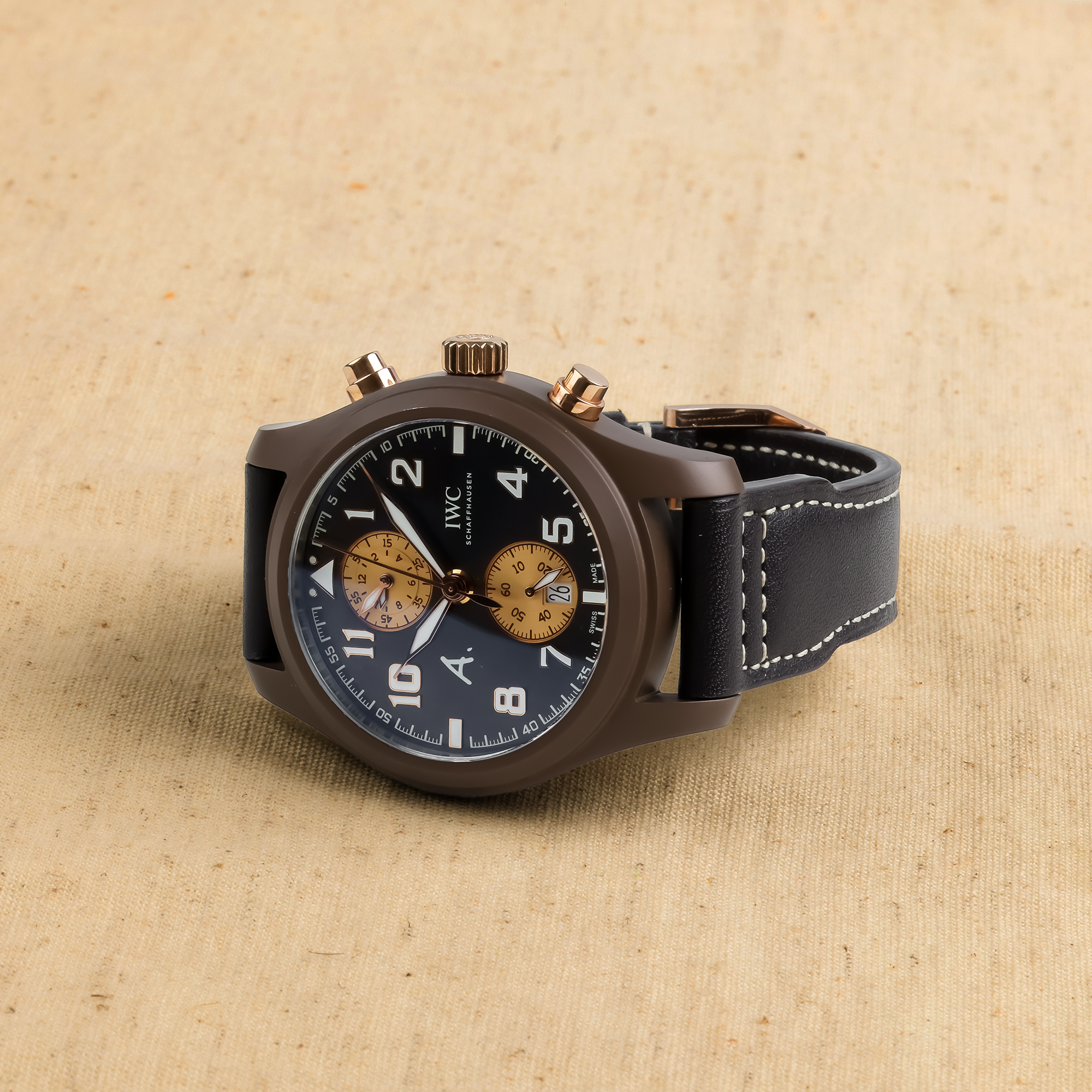 IWC Pilot's Chronograph 'The Last Flight' Edition 46mm,Brown Dial, Arabic & Baton Numerals_2