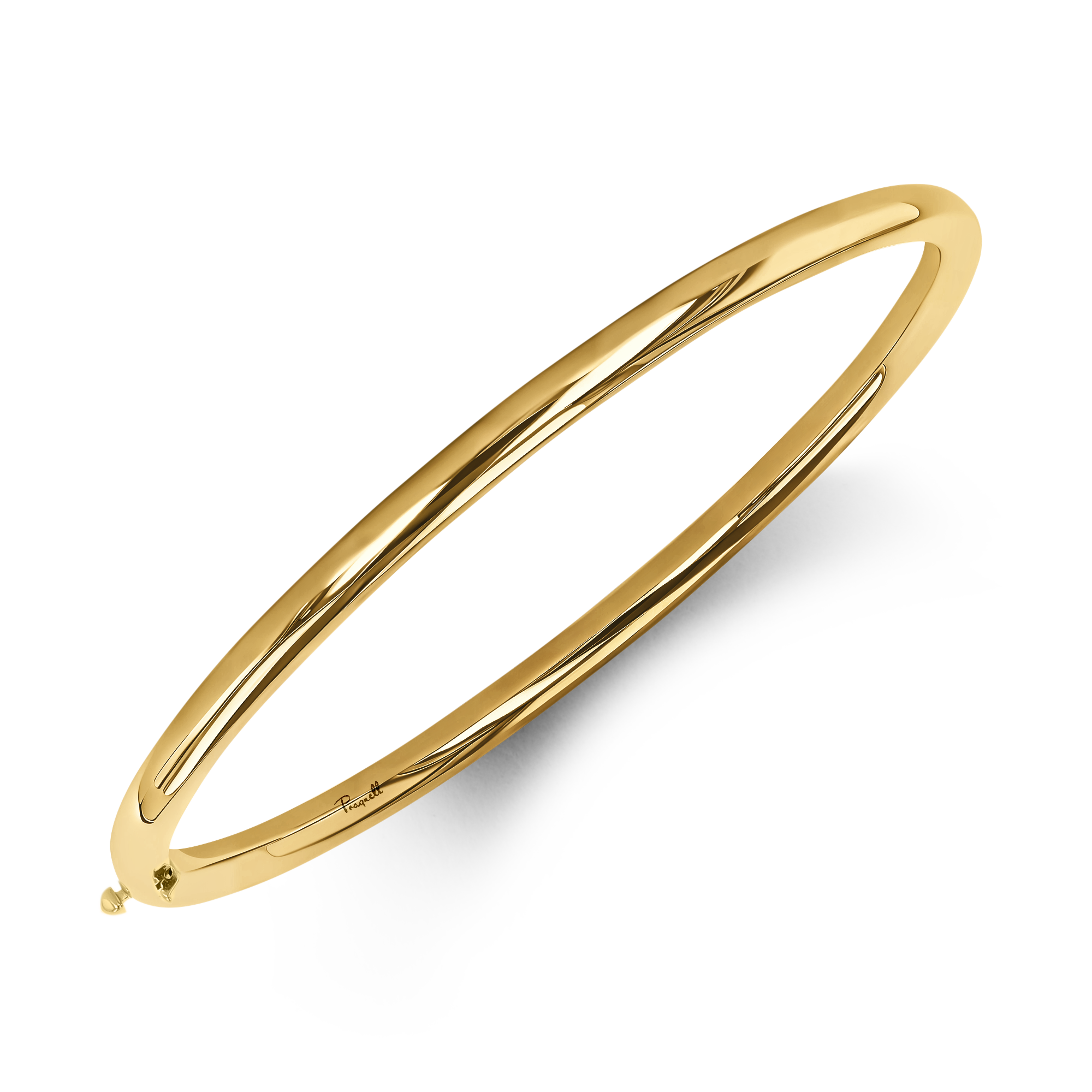 Plain Polished 4mm Round Edge Bangle _2