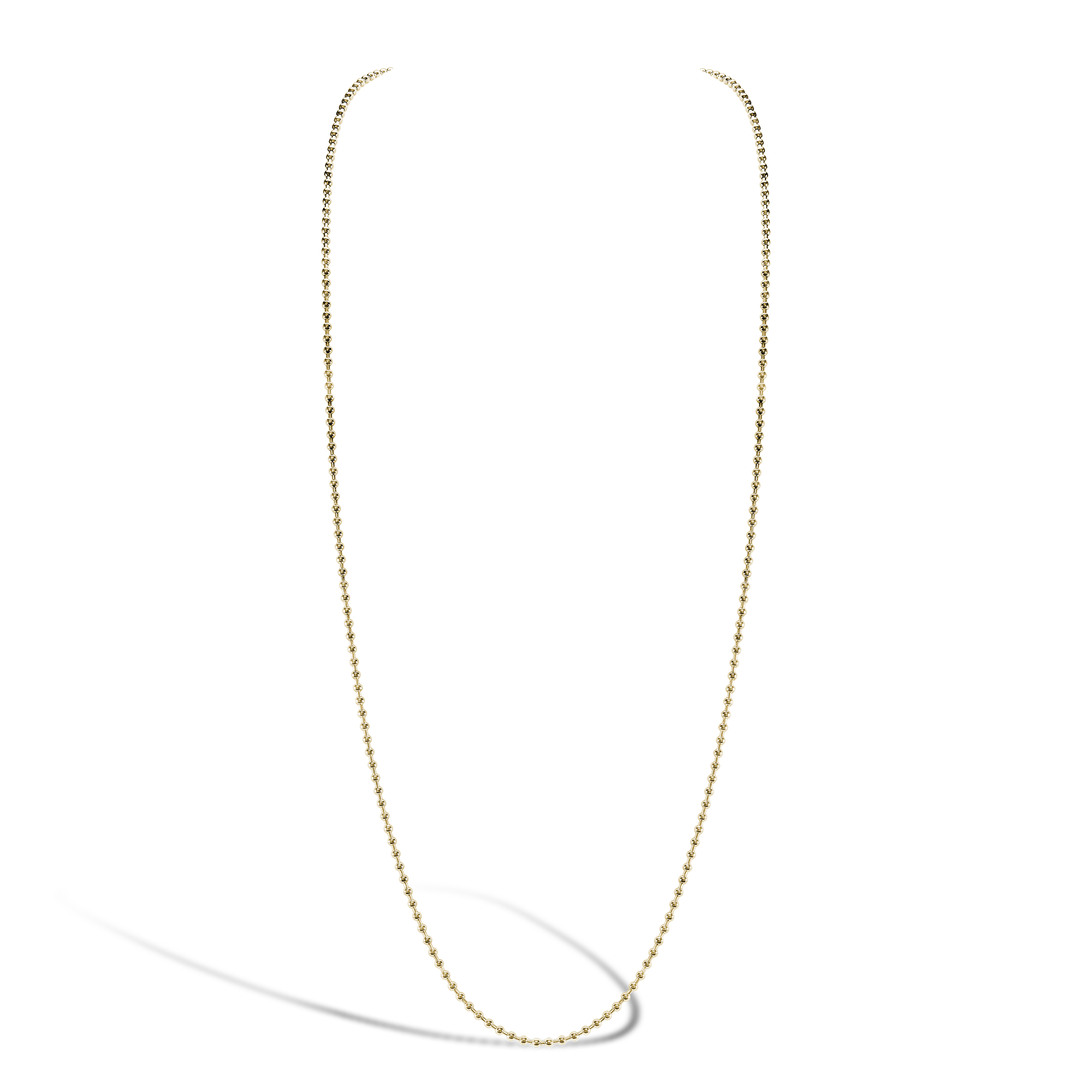 Bohemia Long Gold Necklace in 18ct Yellow Gold | Pragnell