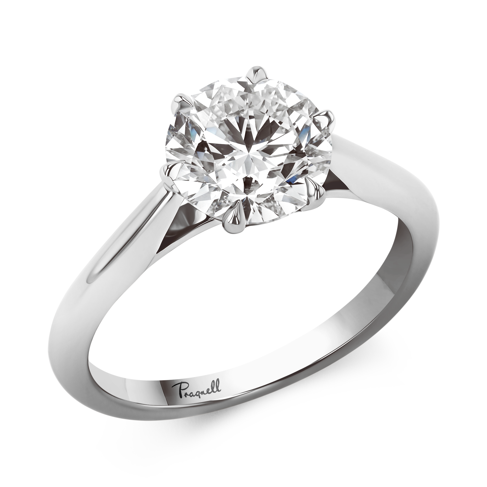 Classic Six-Claw 2.03ct Diamond Solitaire Ring Brilliant cut, Claw set_1