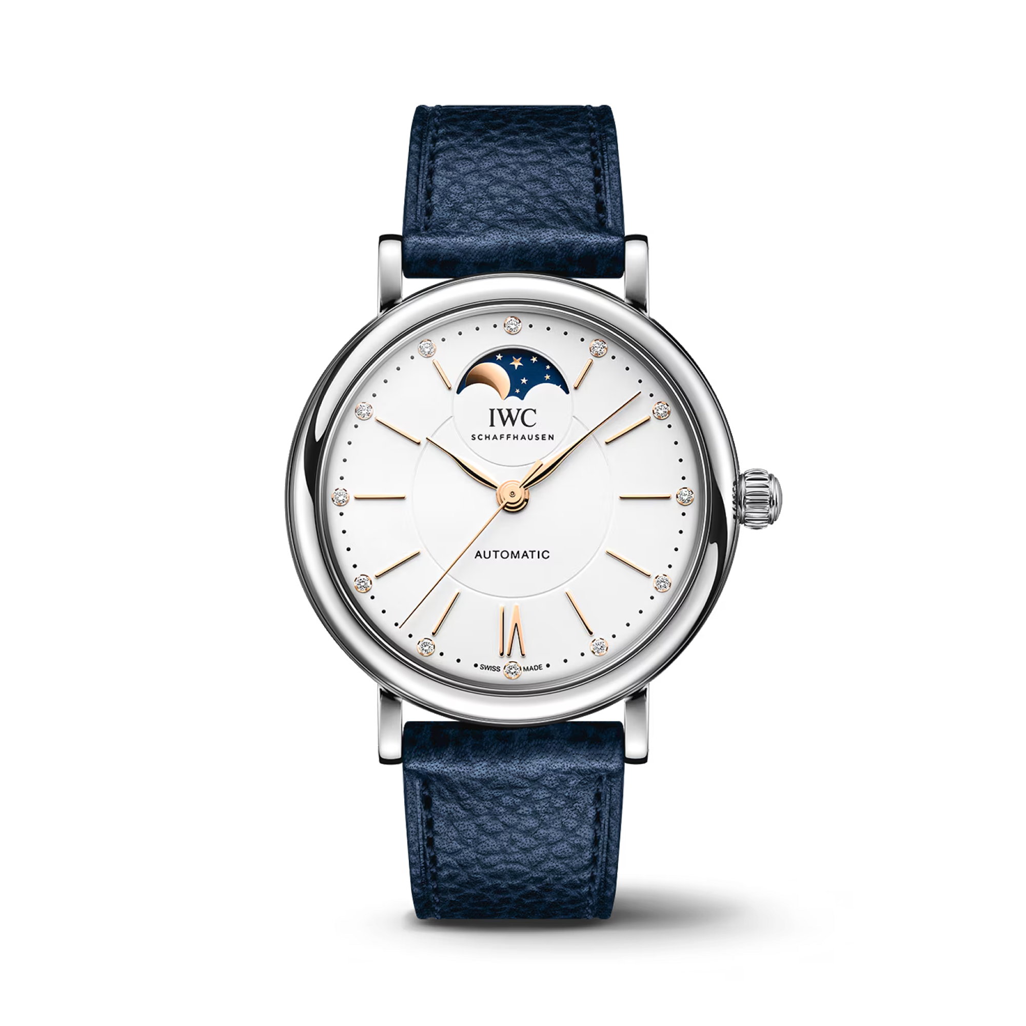 IWC Portofino Moonphase 37mm, Silver Dial, Roman/Baton Numerals_1