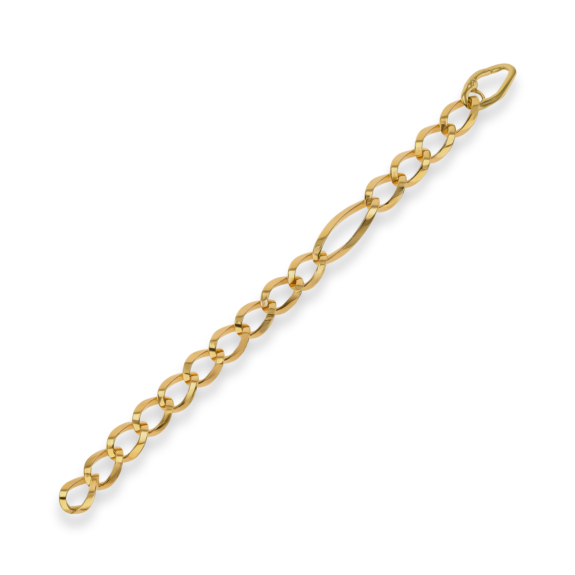 Open Chain Link Bracelet in 18ct Yellow Gold Chain Link Bracelet_2