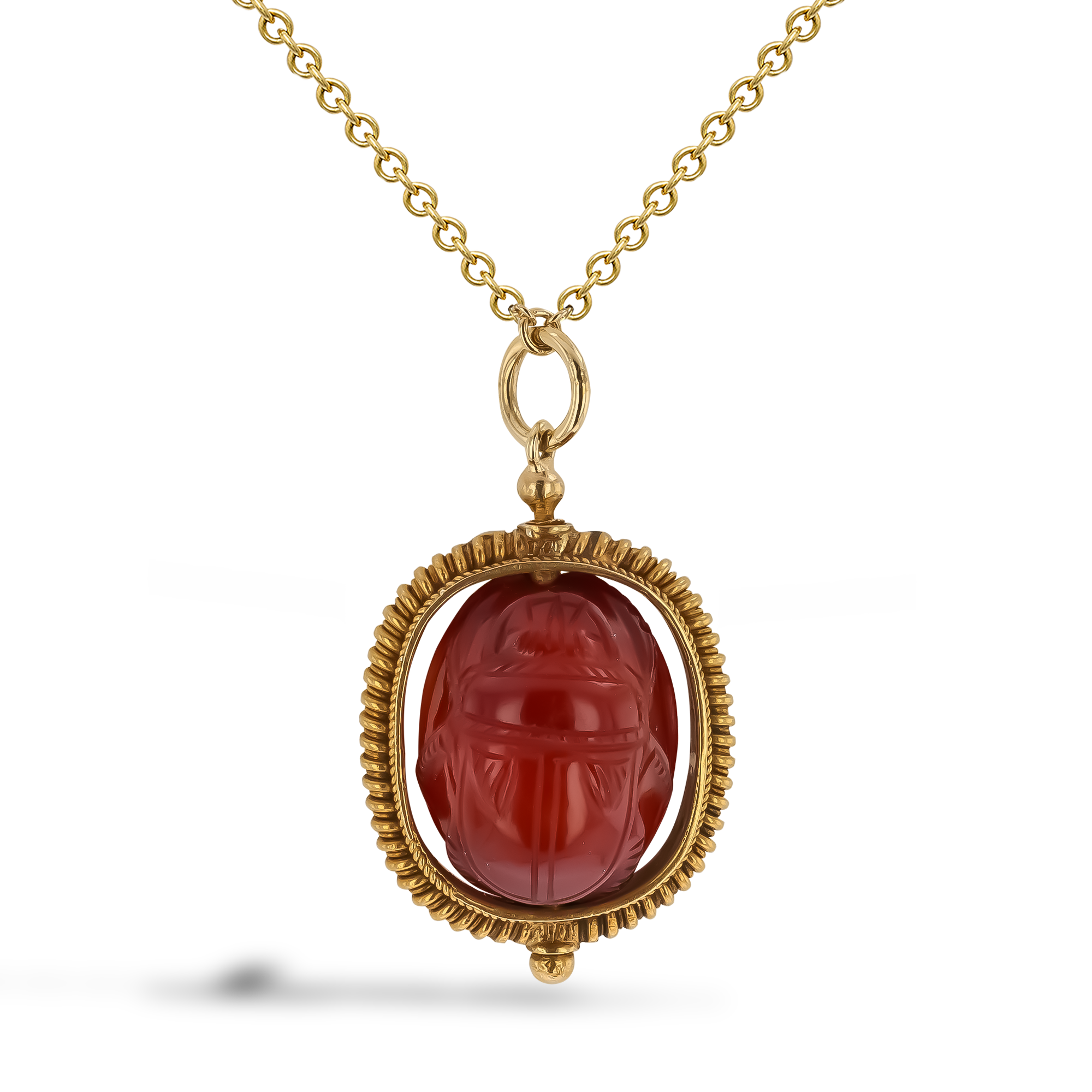 Victorian Scarab and Seal Pendant _1