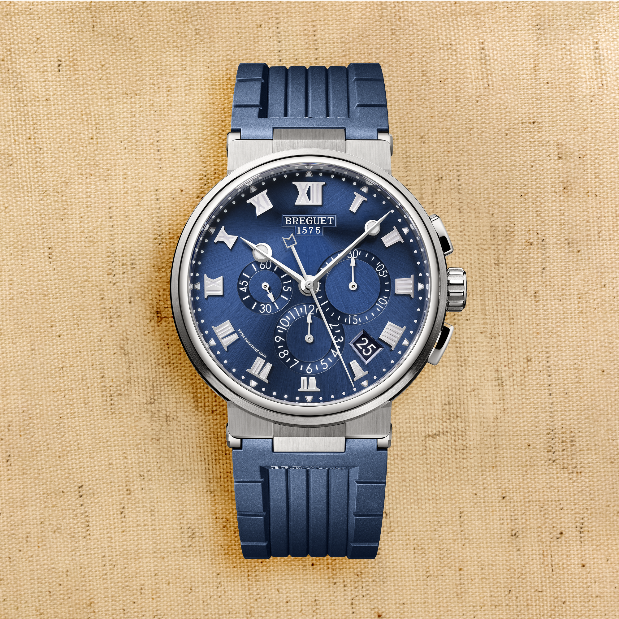 Breguet Marine Chronograph 42.3mm, Blue Dial, Roman Numerals_1