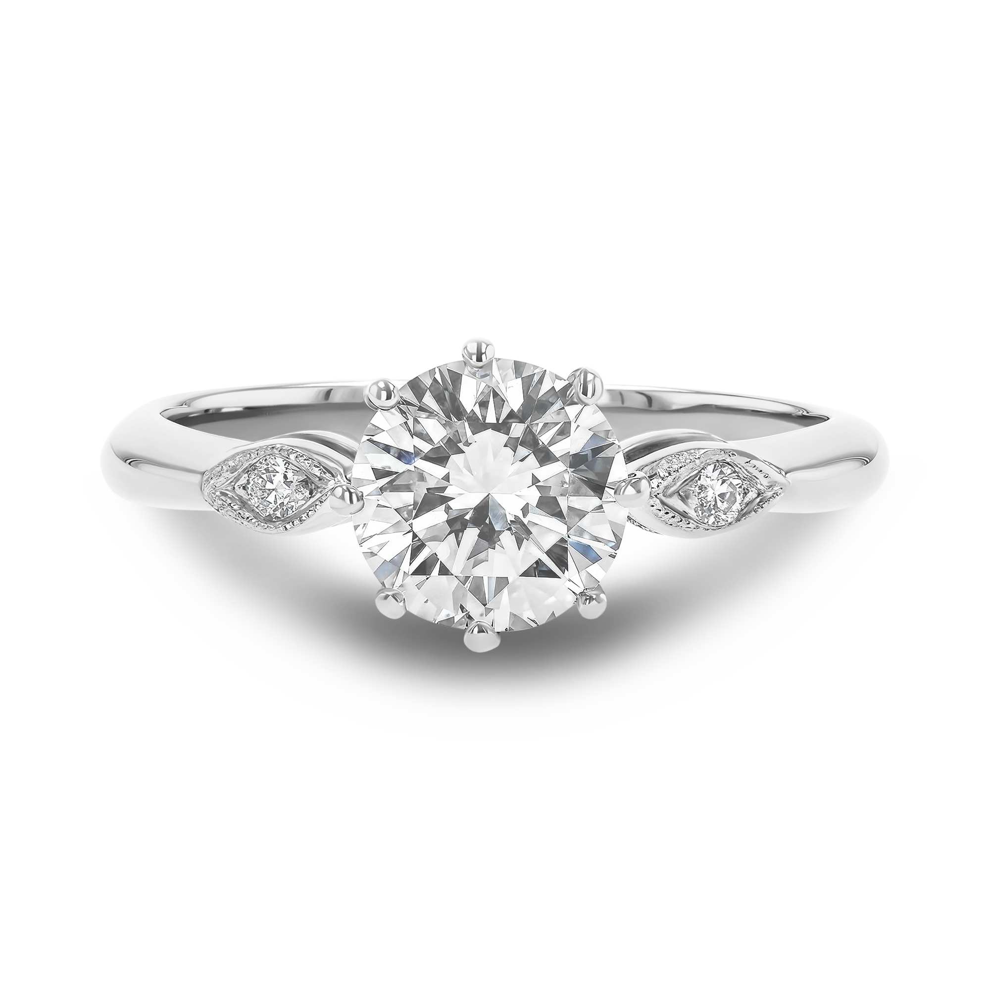 Brilliant Cut 1.07ct Diamond Ring Brilliant cut, Claw set_2