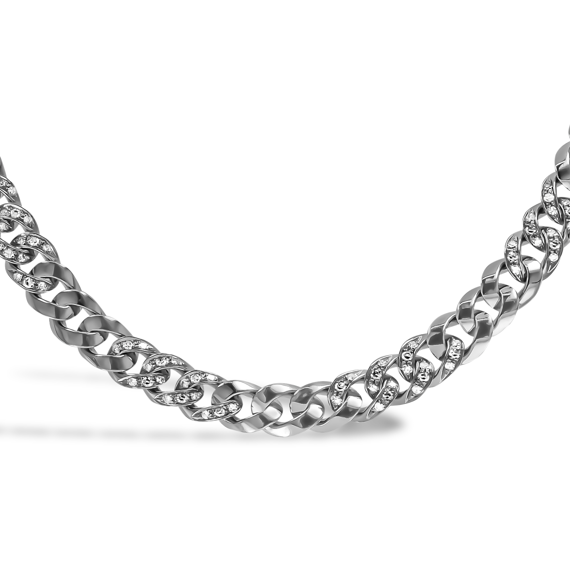 Diamond Set Chain Necklace Brilliant cut, Claw set_2