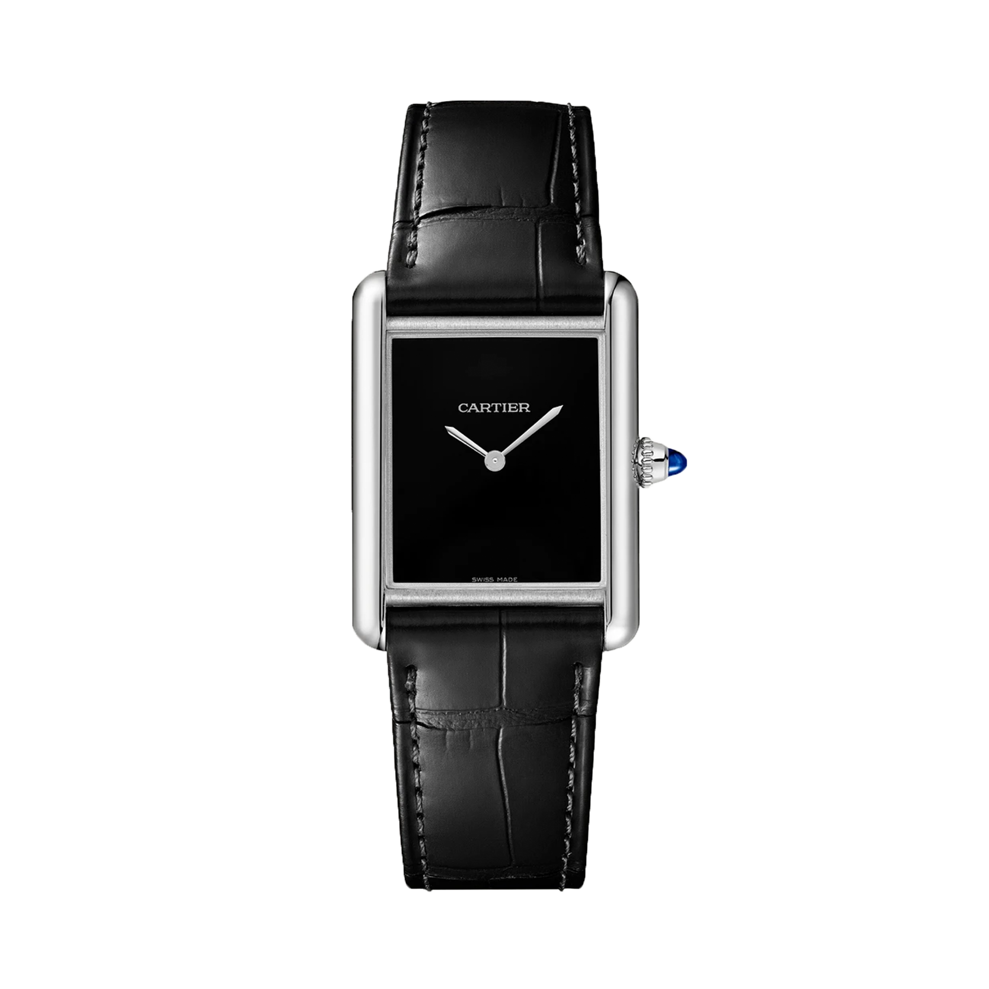 Cartier Tank Must 25.5mm, Black Plain Dial_1