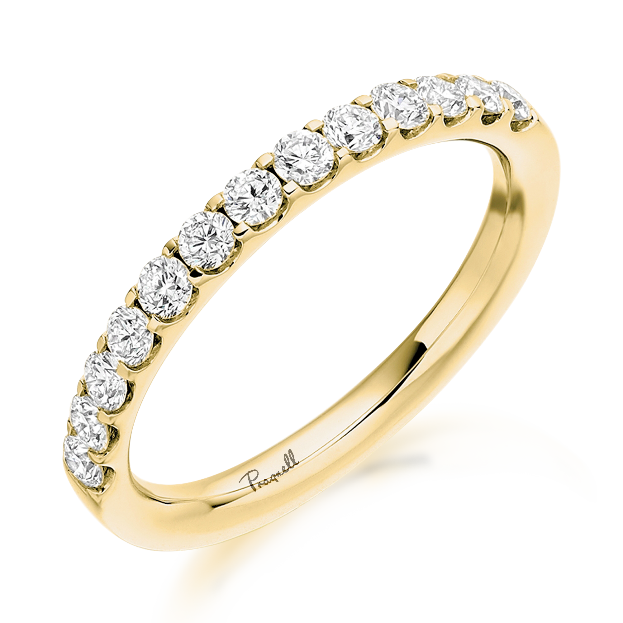 Brilliant Cut 0.33ct Diamond Half Eternity Ring Brilliant cut, Claw set_1