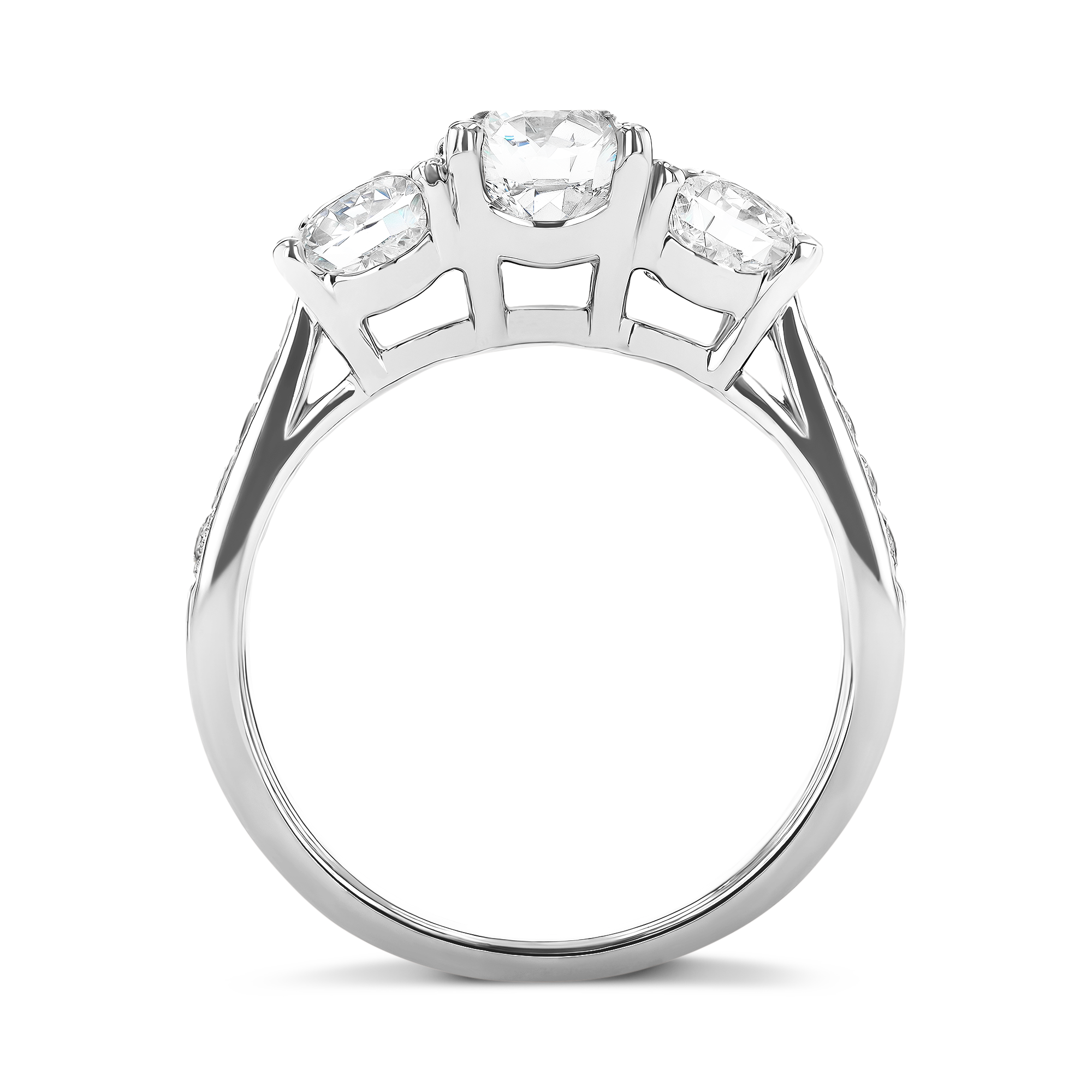 Duchess 2.00ct Diamond Three Stone Ring Brilliant cut, Claw set_3