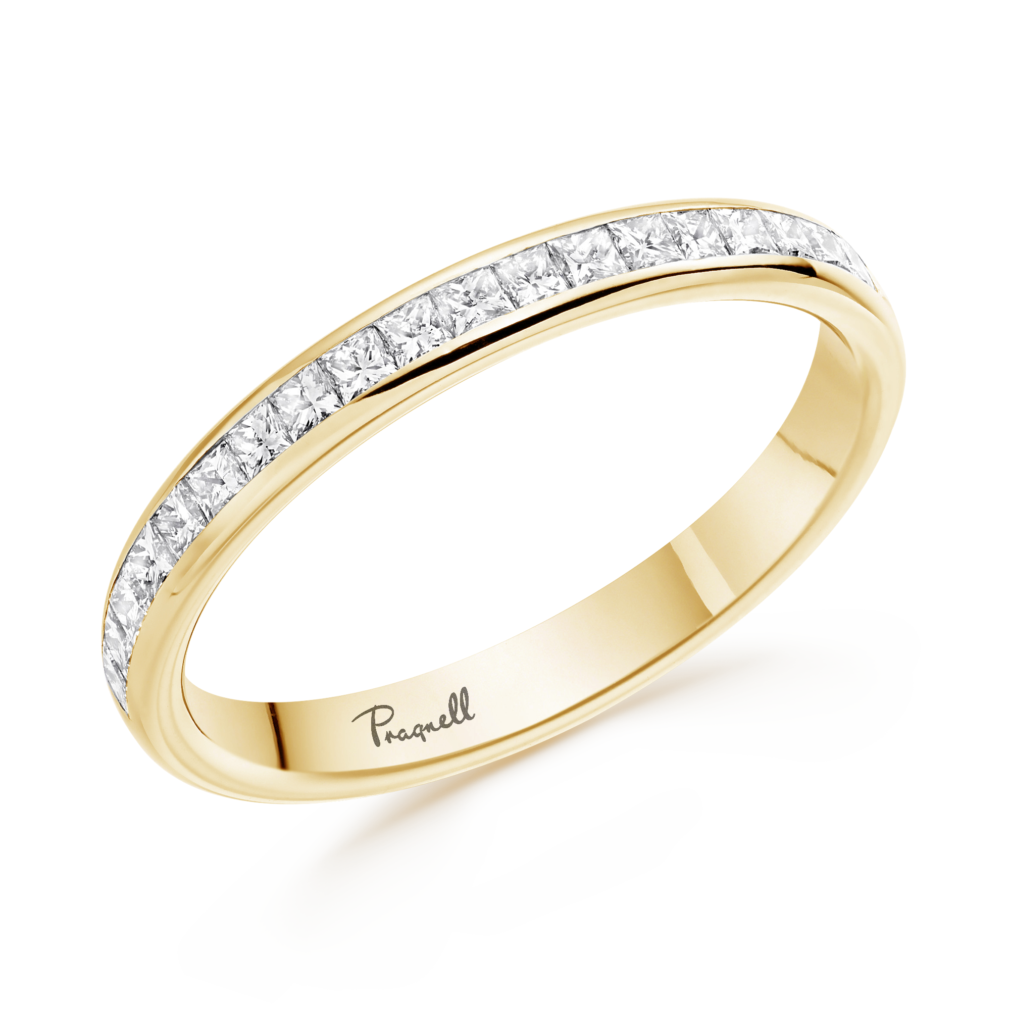 Princess Cut Diamond Half Eternity Ring Princess Cut, Half Eternity, Channel Set_1