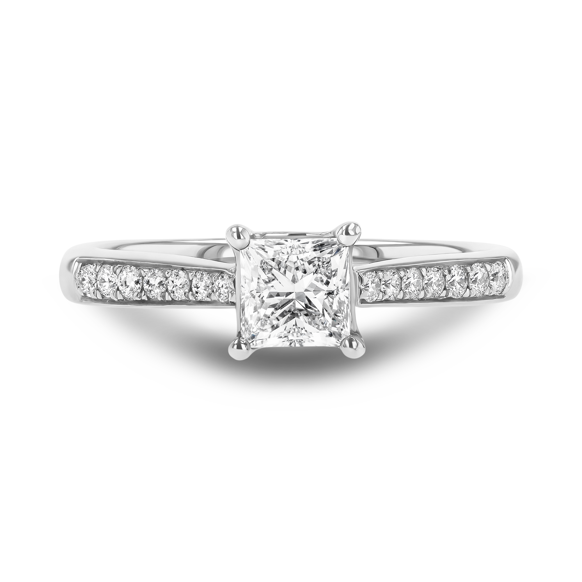 Duchess 0.60ct Diamond Solitaire Ring Princess Cut, Claw Set_2