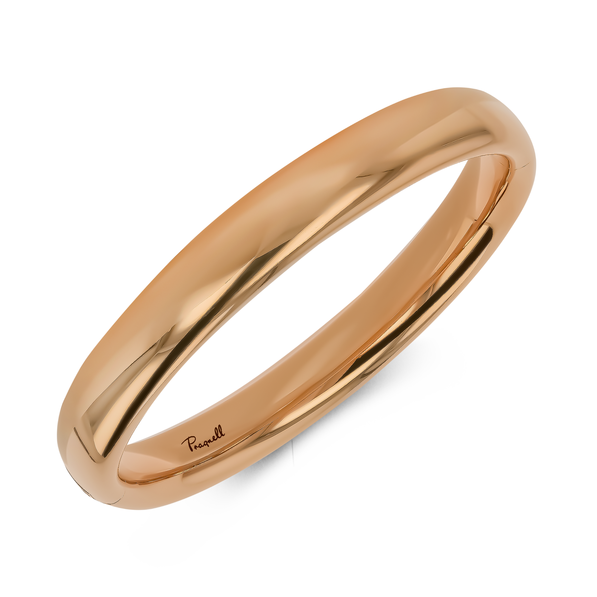 Plain Polished 10mm Oval Bangle Brilliant Cut, Channel Set_2