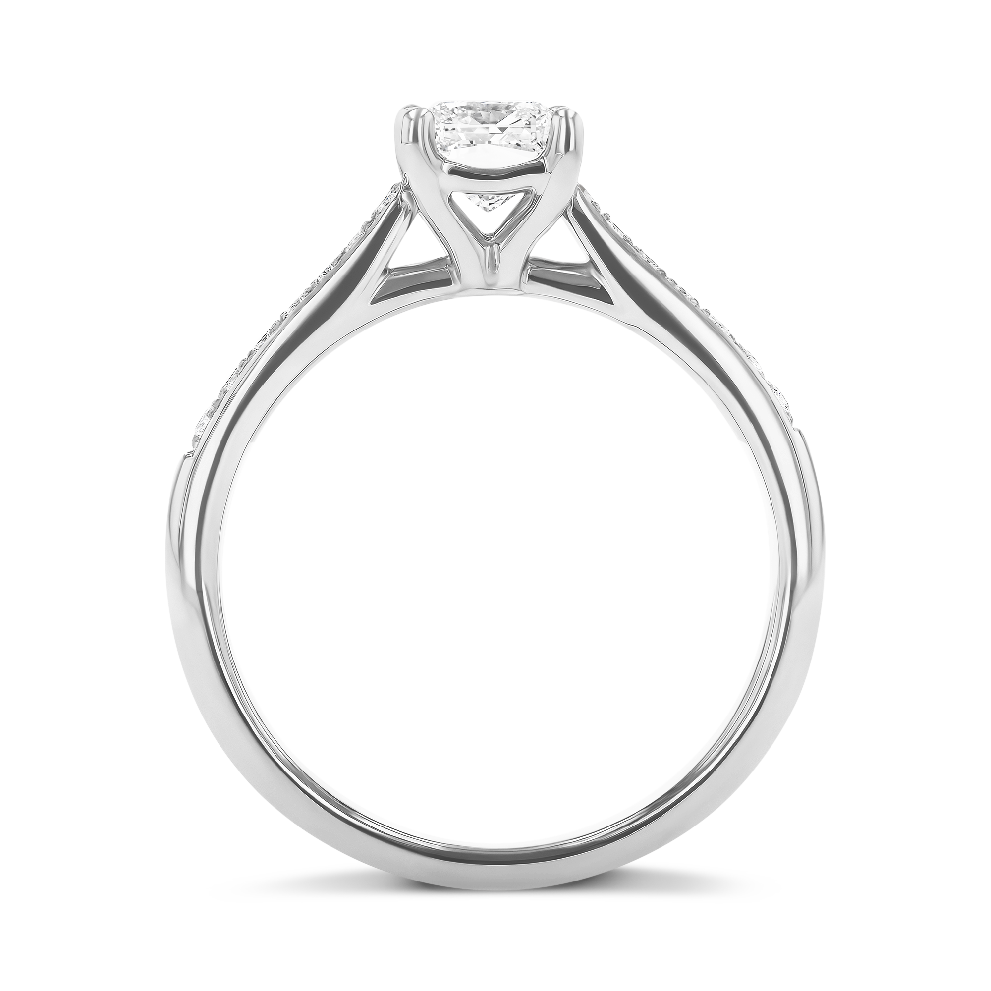 Duchess 0.60ct Diamond Solitaire Ring Princess Cut, Claw Set_3