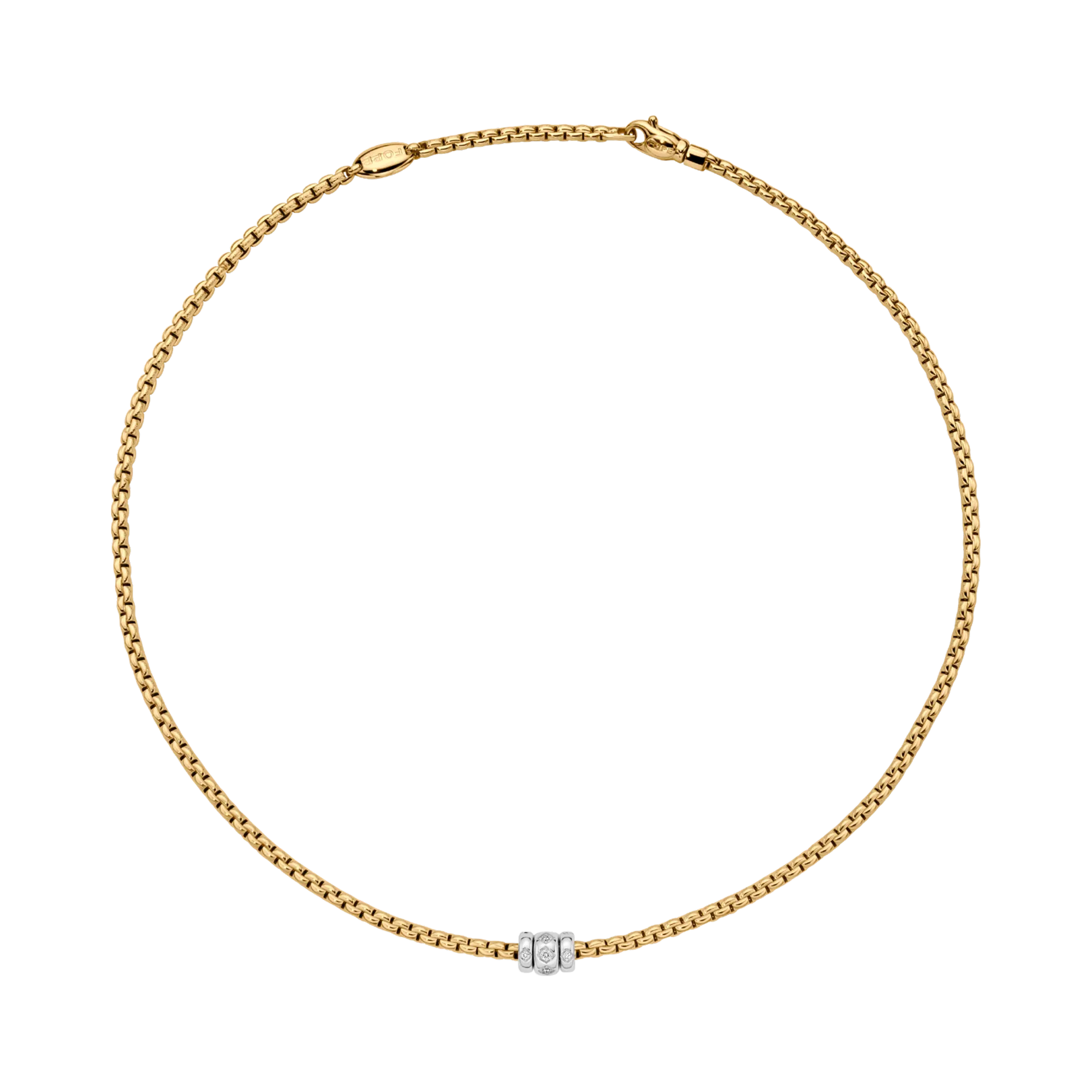 Fope Eka Diamond Necklace Round Brilliant Cut, Pave Set_1