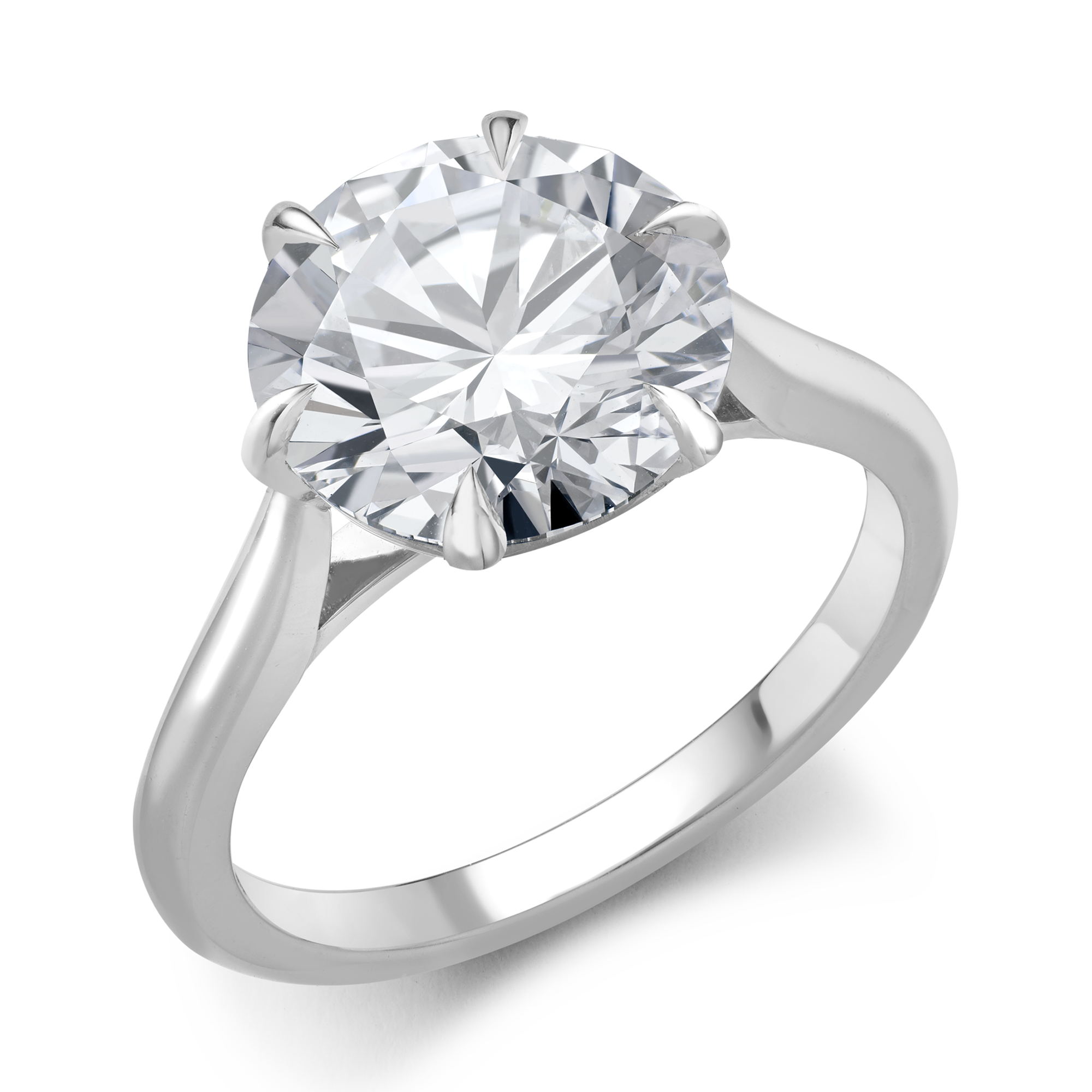 Classic Six-Claw 4.08ct Diamond Solitaire Ring Brilliant cut, Claw set_1