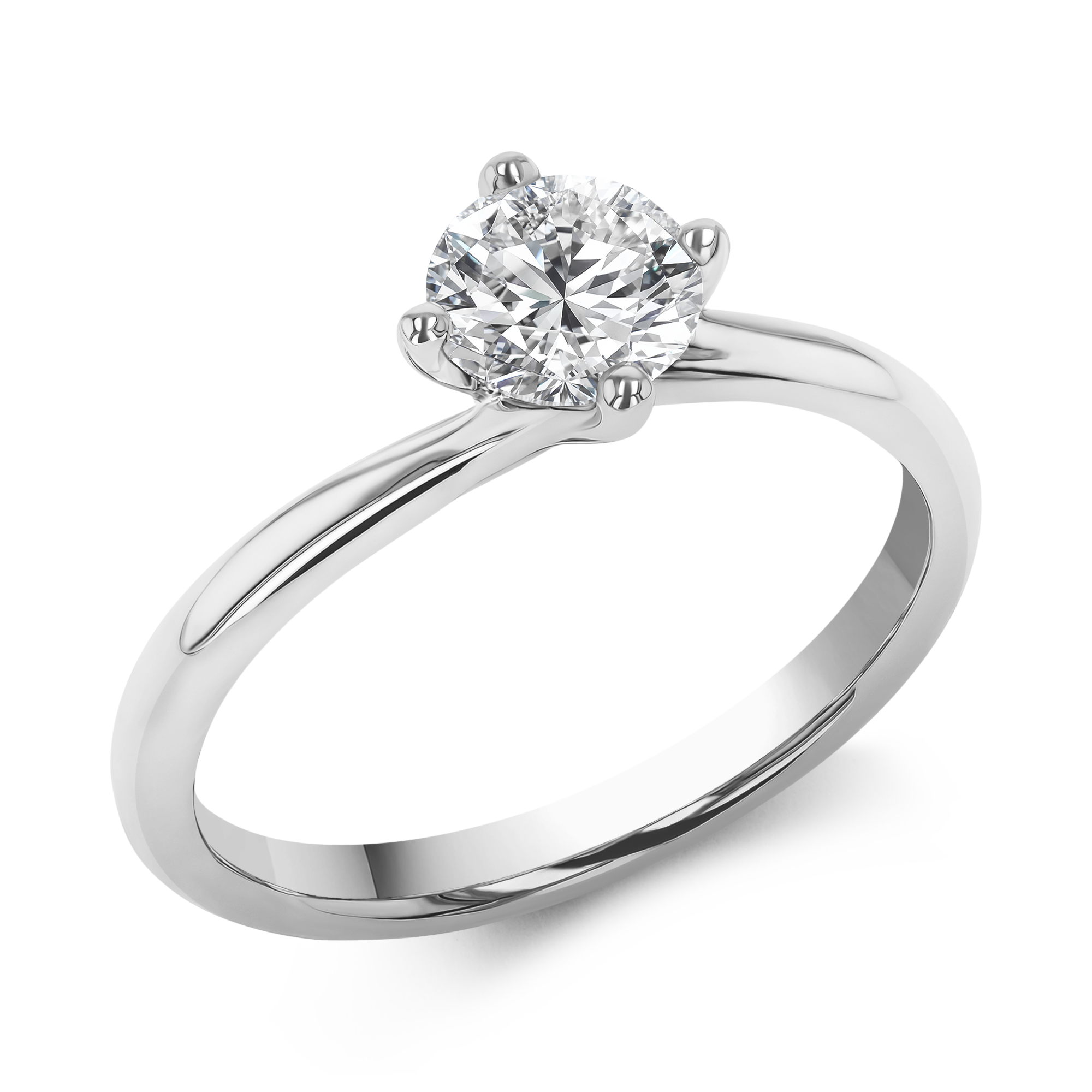 0.70CT Diamond Solitaire Ring Brilliant Cut, Solitaire, Four Claw Set_1