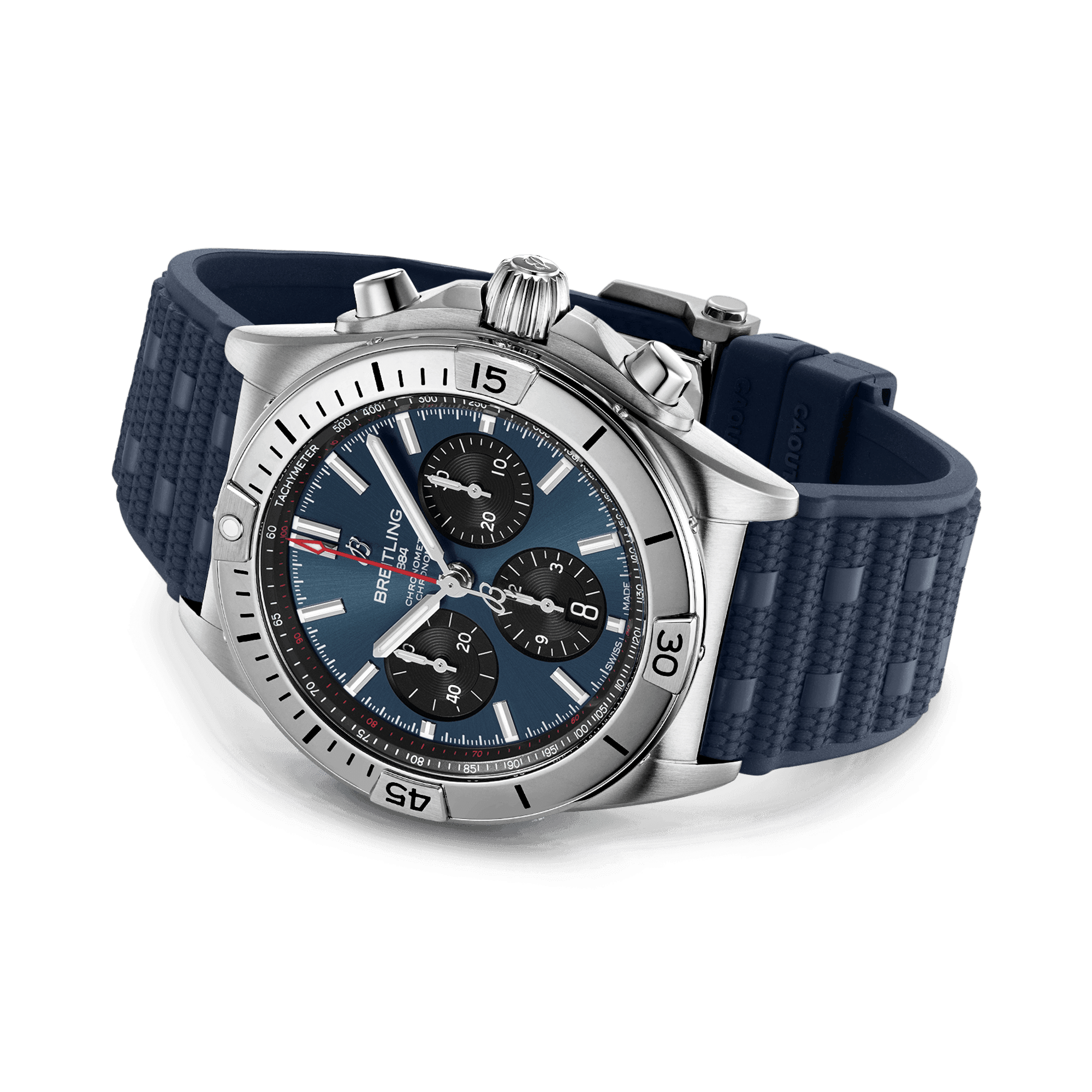 Breitling Chronomat B01 42mm, Blue Dial, Baton Numerals_3