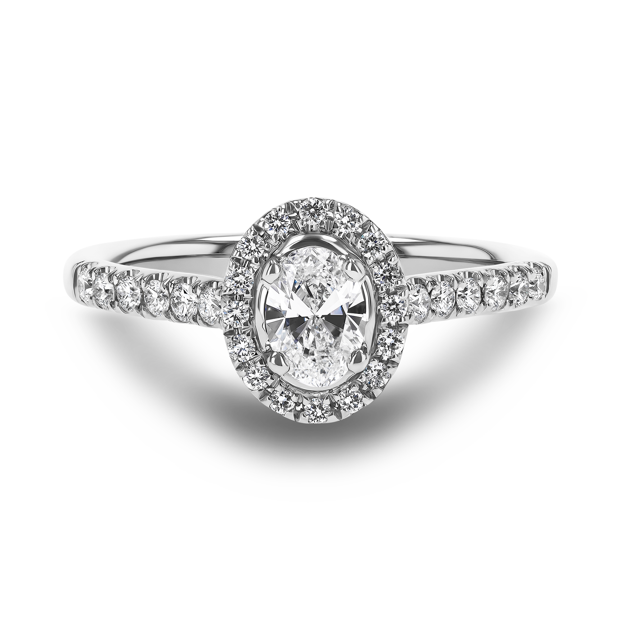 Celestial 0.30ct Diamond Cluster Ring Oval Cut, Claw Set_2