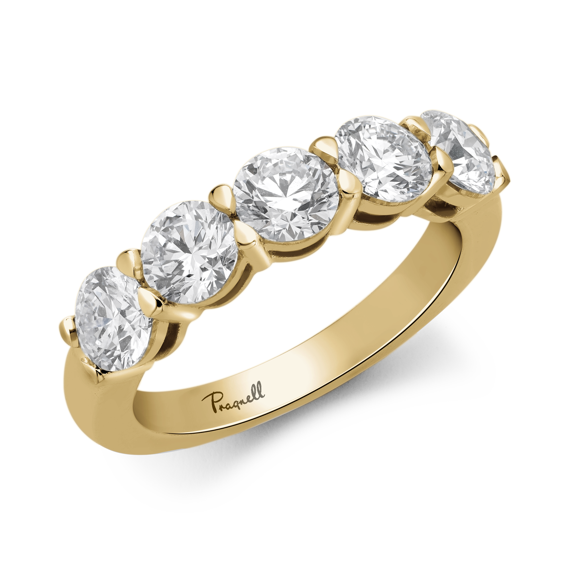 Five Stone Diamond Ring Round Brilliant, Claw Set_1