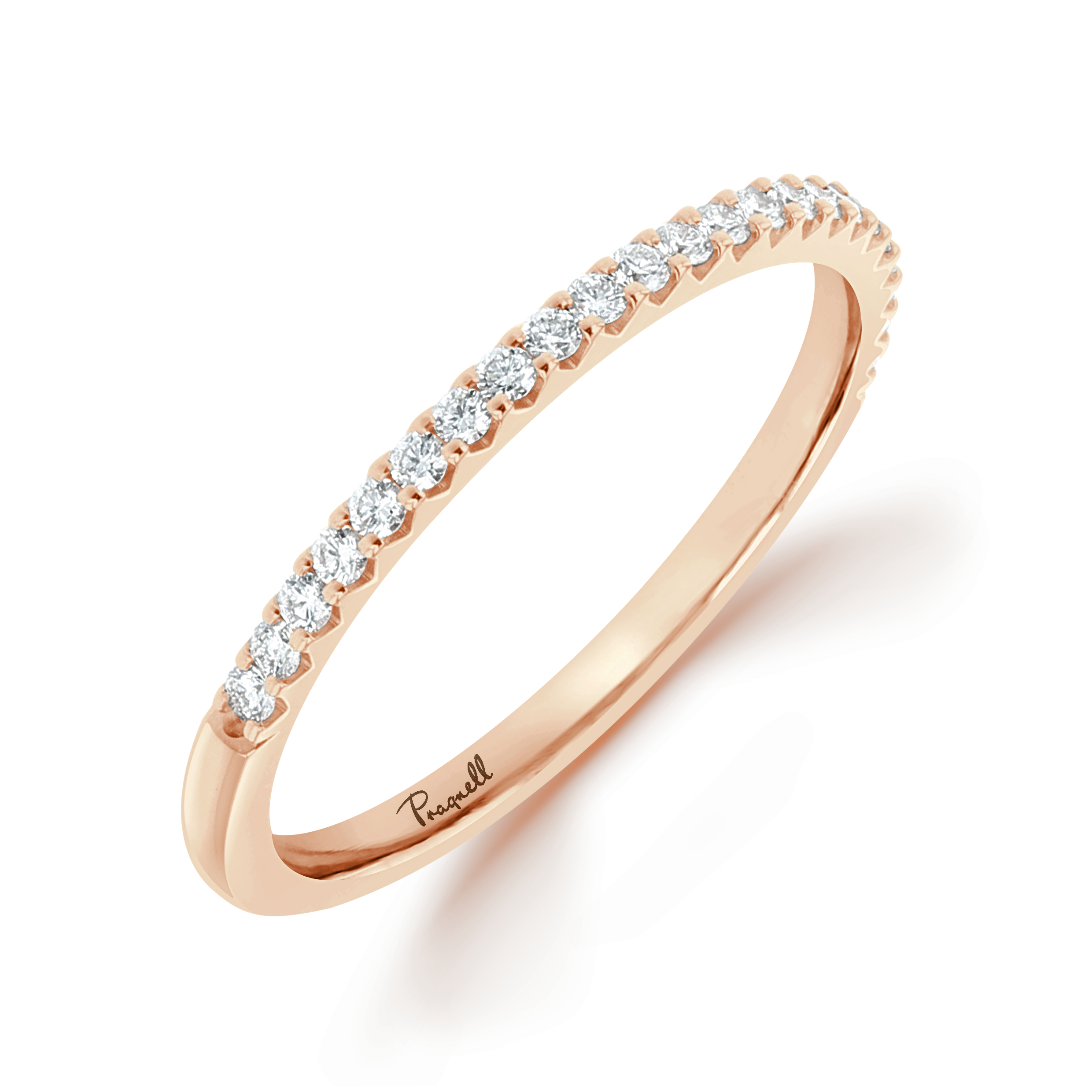 Brilliant Cut Diamond Half Eternity Ring Brilliant Cut, Half Eternity, Claw Set_1