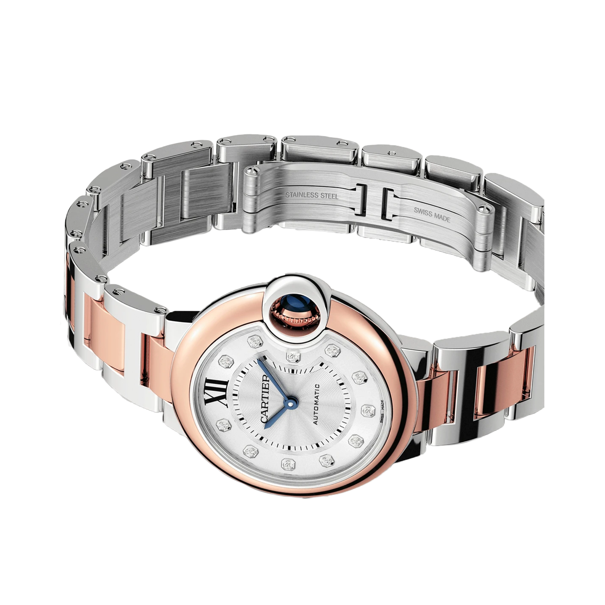 Cartier Ballon Bleu 33mm, Silver Dial, Roman Numeral_3