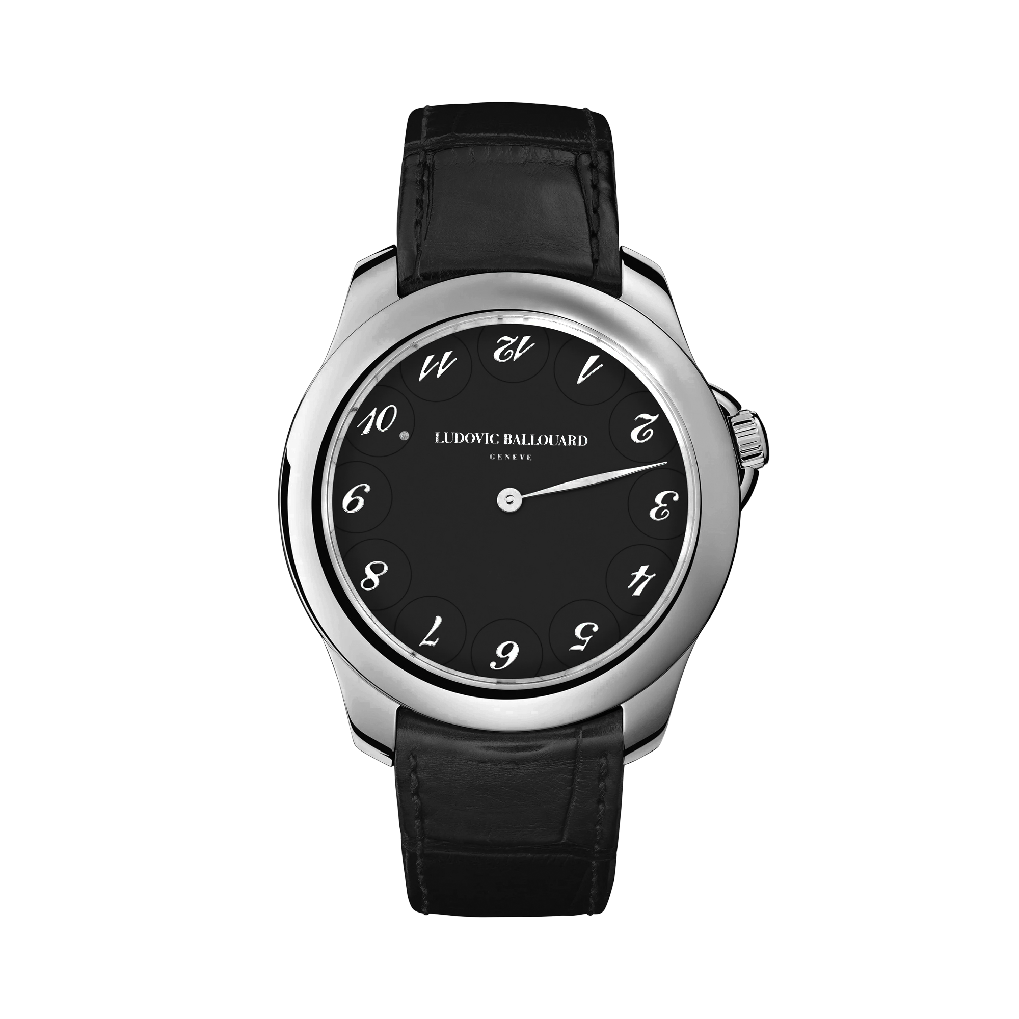 Ludovic Ballouard Upside Down Watch 41mm, Black Onyx Dial, Arabic Numeral_1