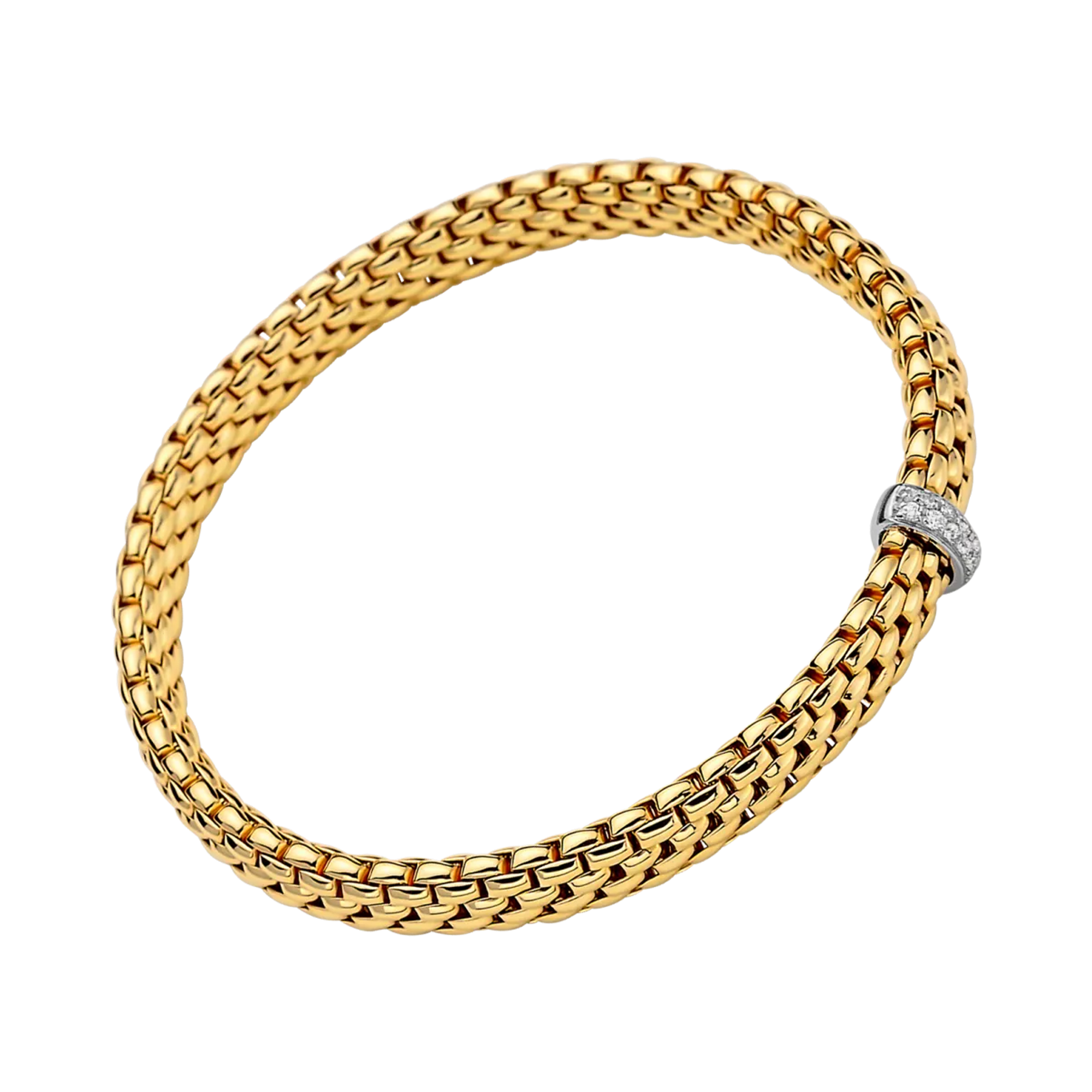 Fope Vendôme Flex'it 0.10ct Diamond Bracelet Brilliant Cut, Grain Set_1