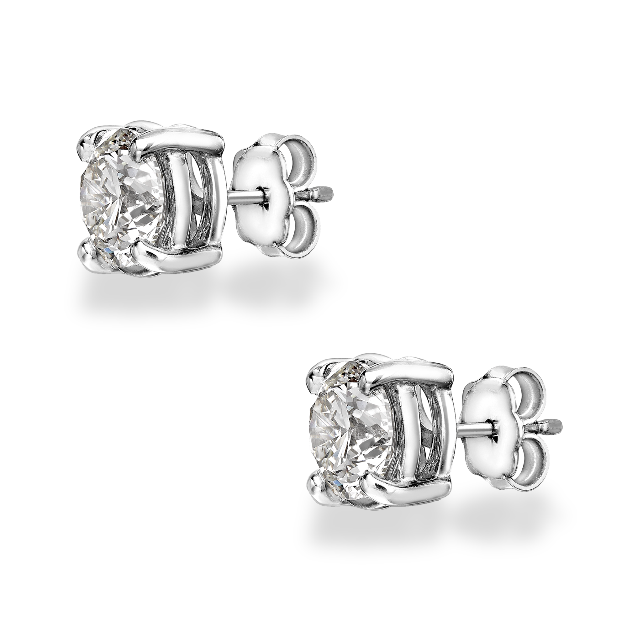 Diamond Stud Earrings Brilliant cut, Claw set_2