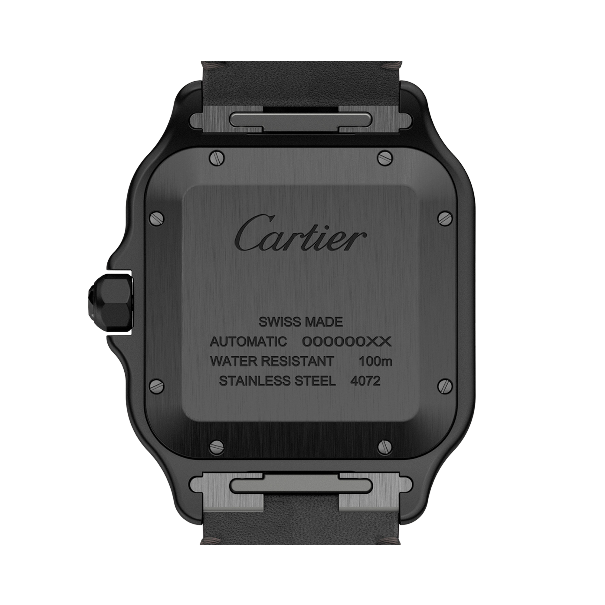 Cartier Santos de Cartier 39.8mm, Black Dial, Roman Numerals_4