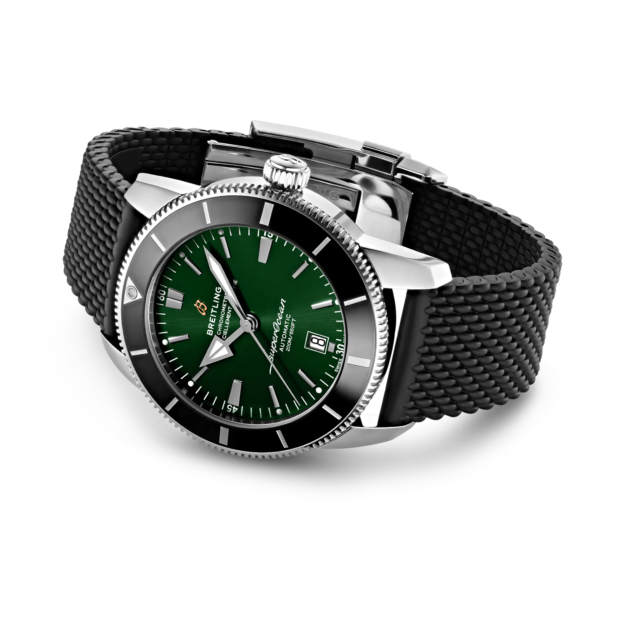 Breitling Superocean Heritage 46mm, Green Dial, Baton Numerals_3