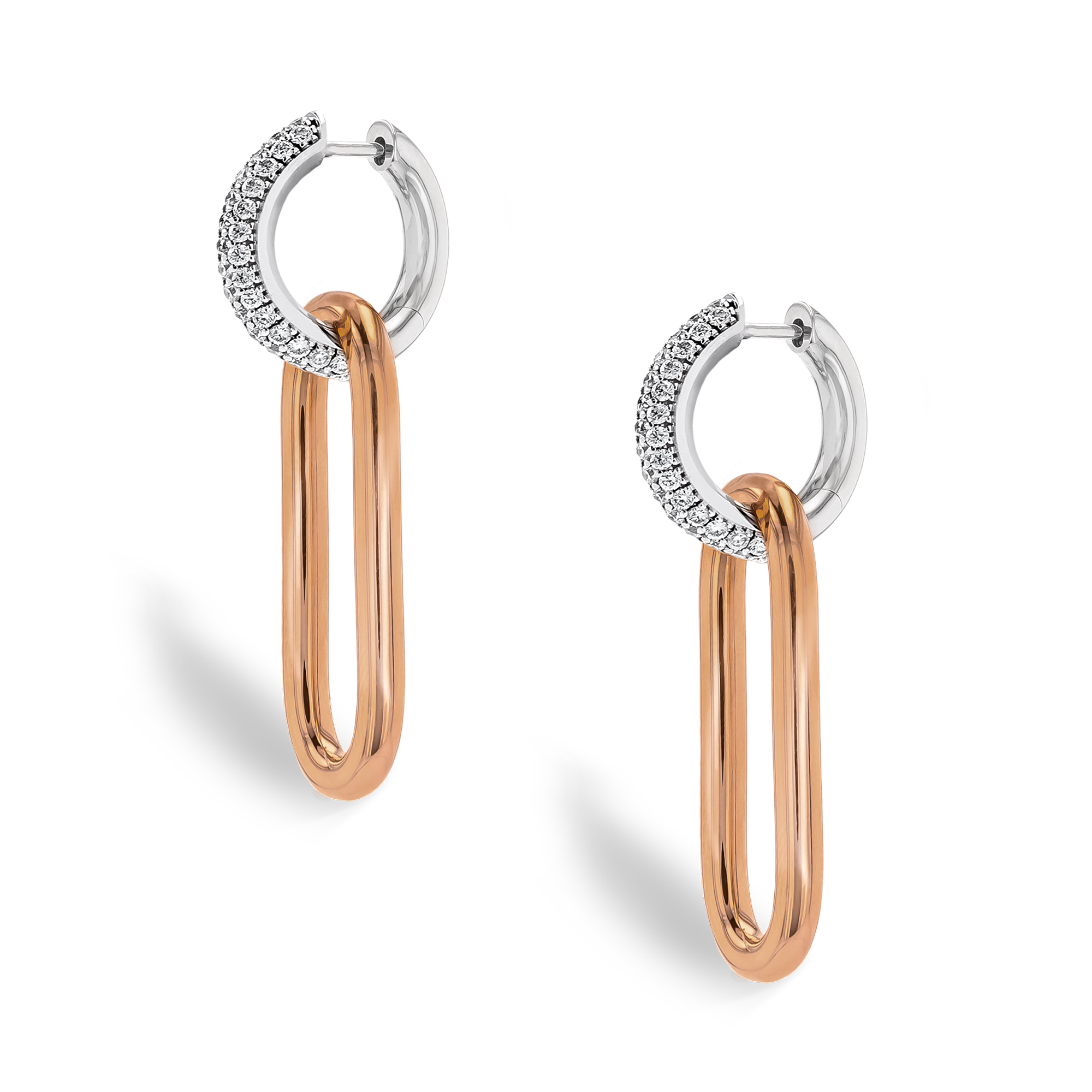 Havana Diamond Drop Earrings Brilliant Cut, Pave Set_2