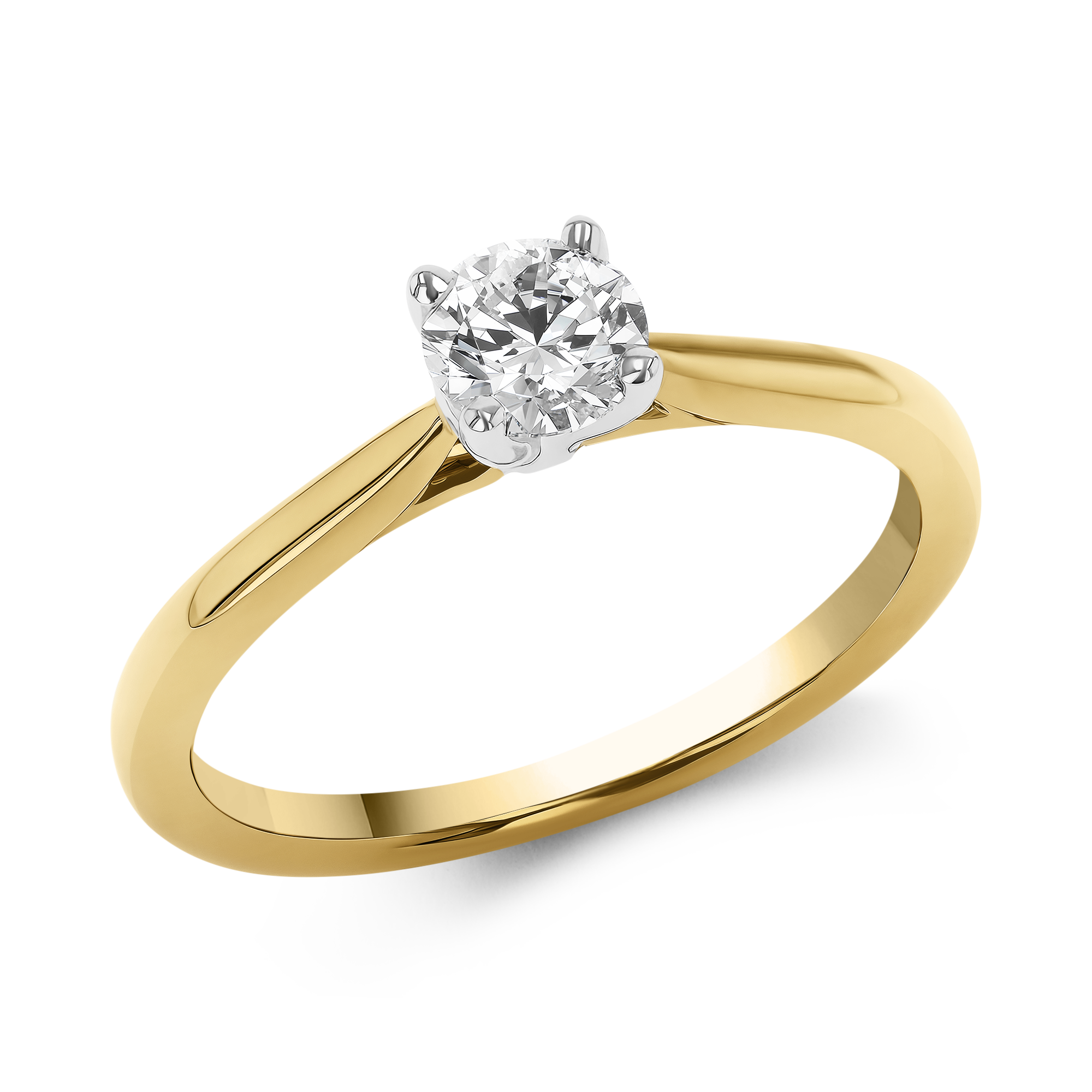 Gaia 0.40ct Diamond Solitaire Ring Brilliant cut, Claw set_1