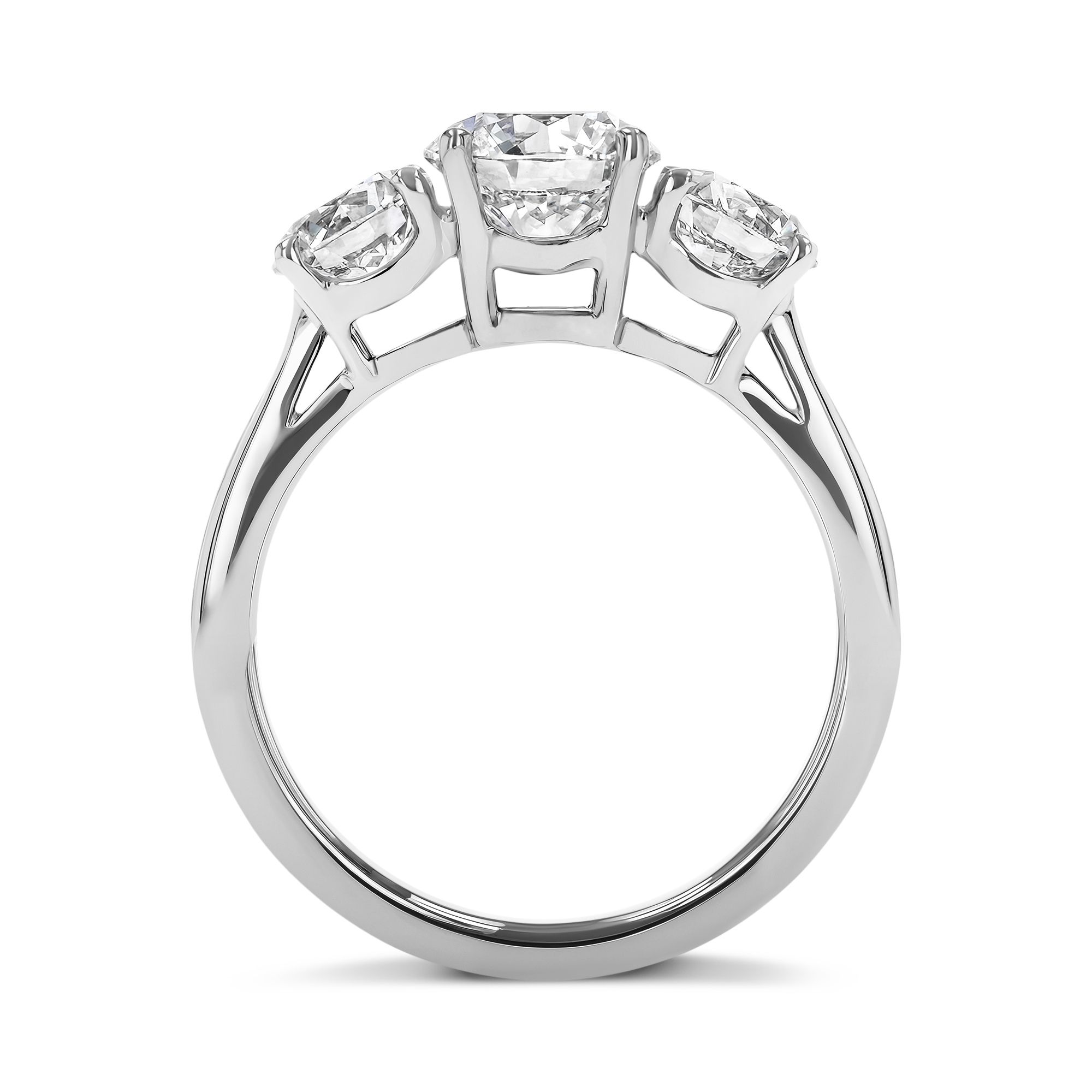 Trilogy 2.92ct Diamond Three Stone Ring Brilliant cut, Claw set_3