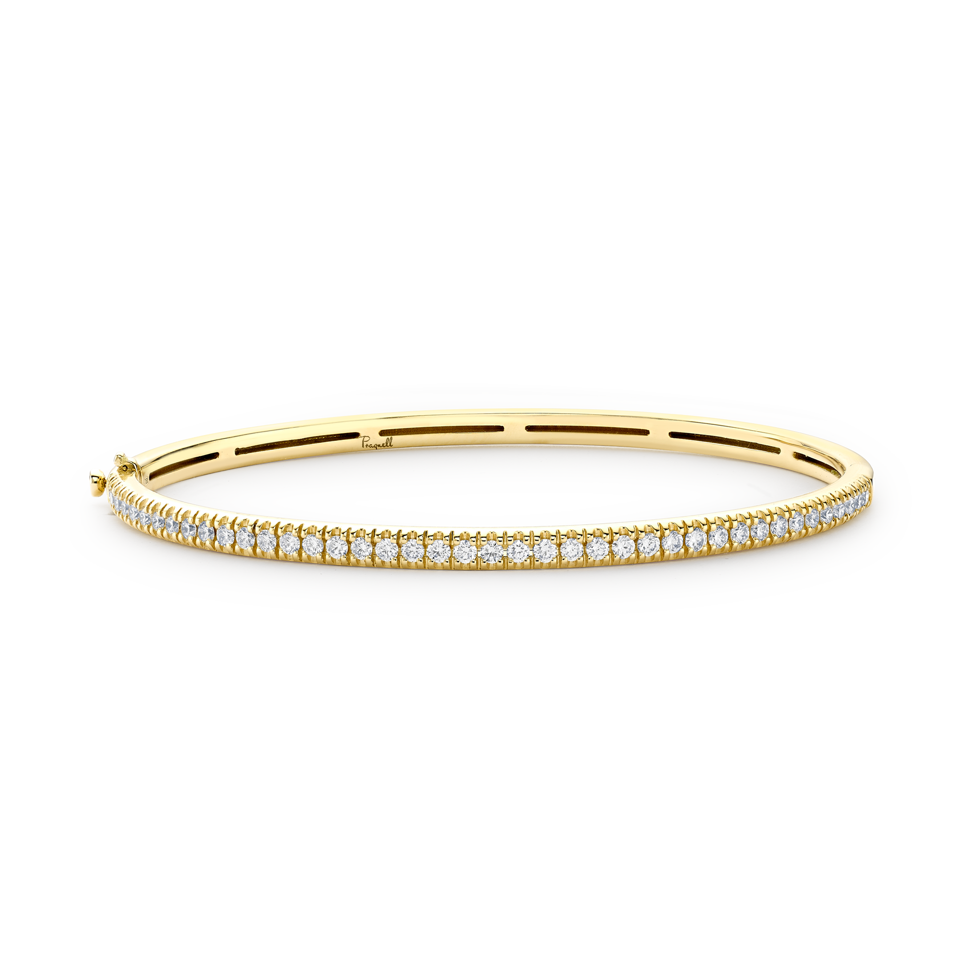 Diamond Half Hoop Bangle Brilliant cut, Claw set_1