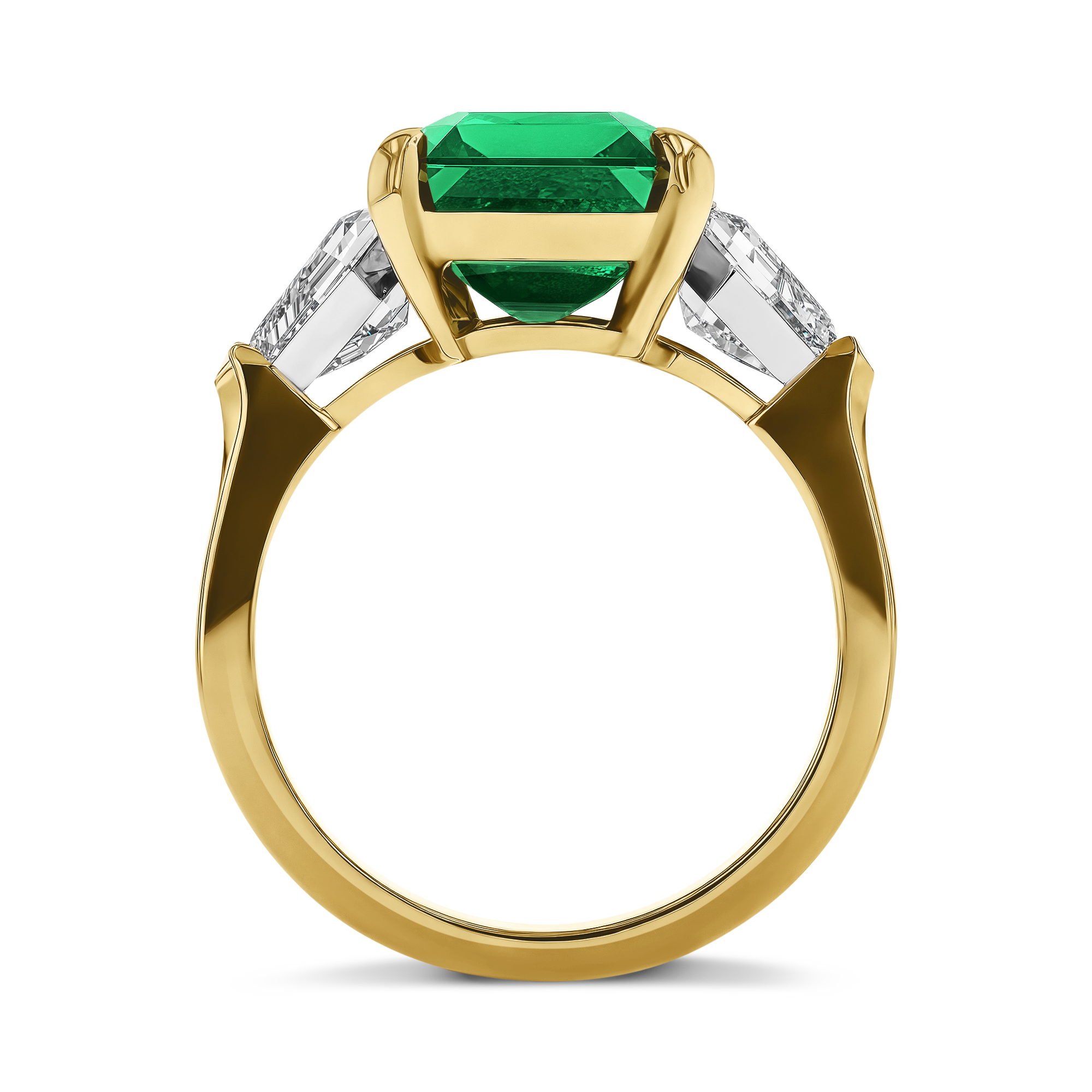 Masterpiece 4.85ct Colombian Emerald and Diamond Ring Octagon Cut, Claw Set_3