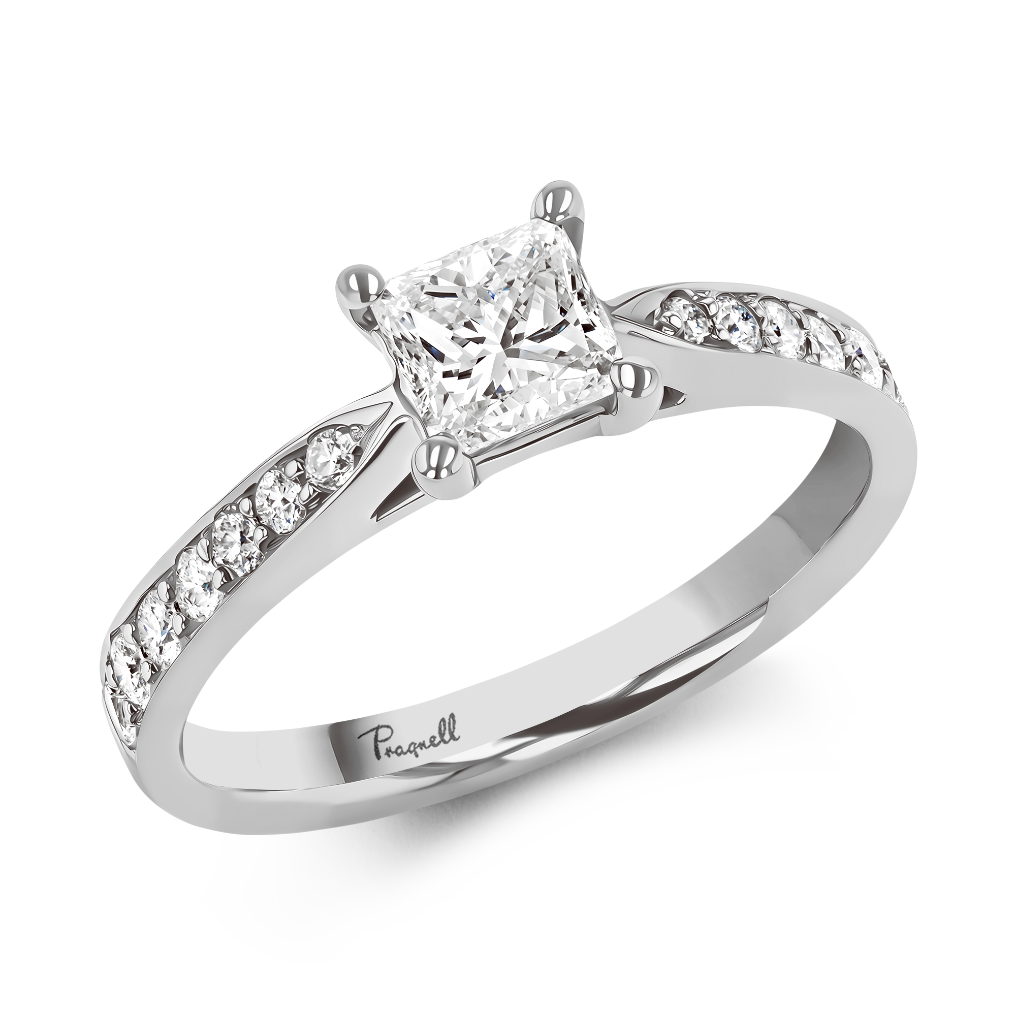 Duchess 0.72ct Diamond Solitaire Ring Princess Cut, Claw Set_1