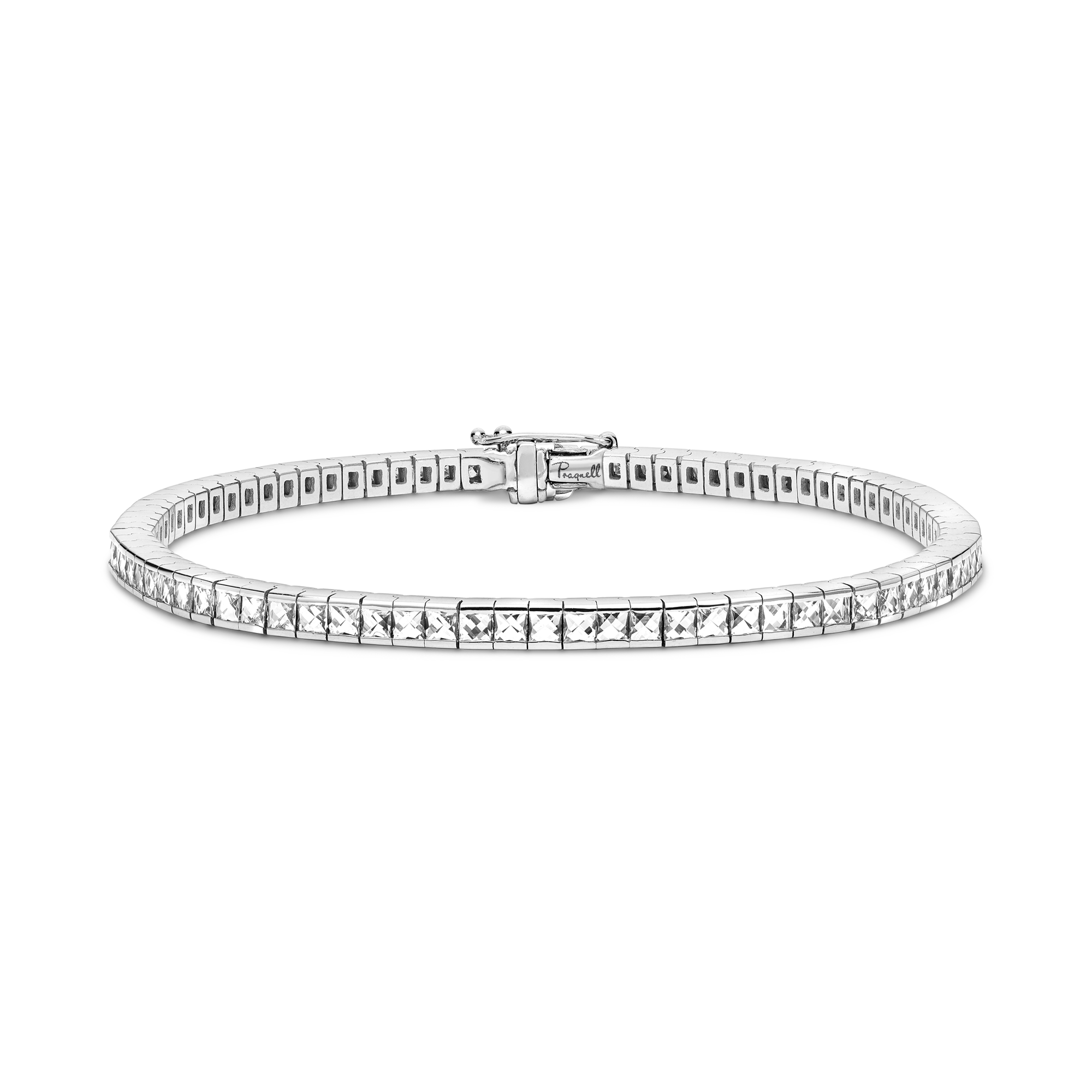 French Cut Diamond Line Bracelet French Cut, Channel Set_1