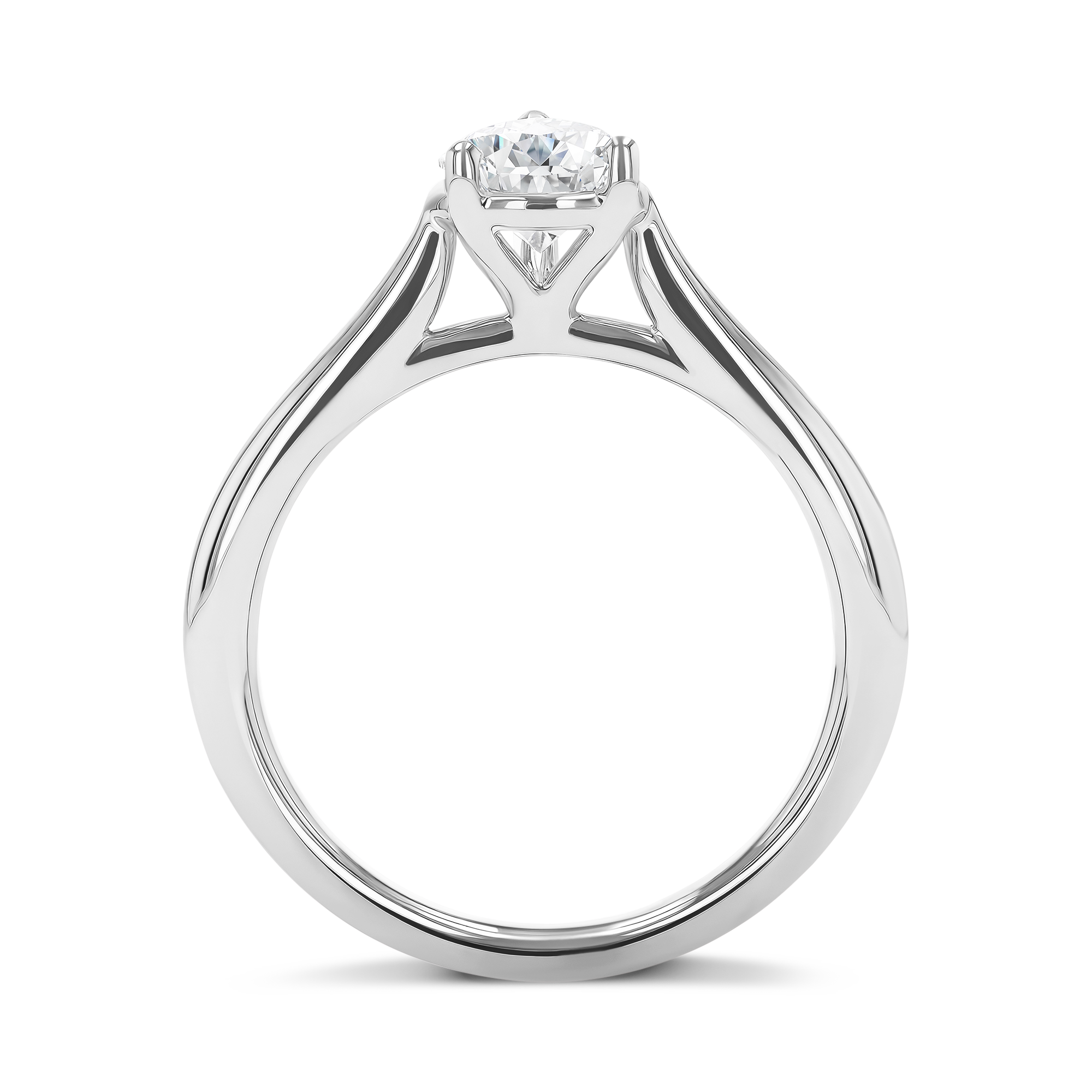 1.23ct Diamond Solitaire Ring Pear Cut, Solitaire, Three Claw Set_3