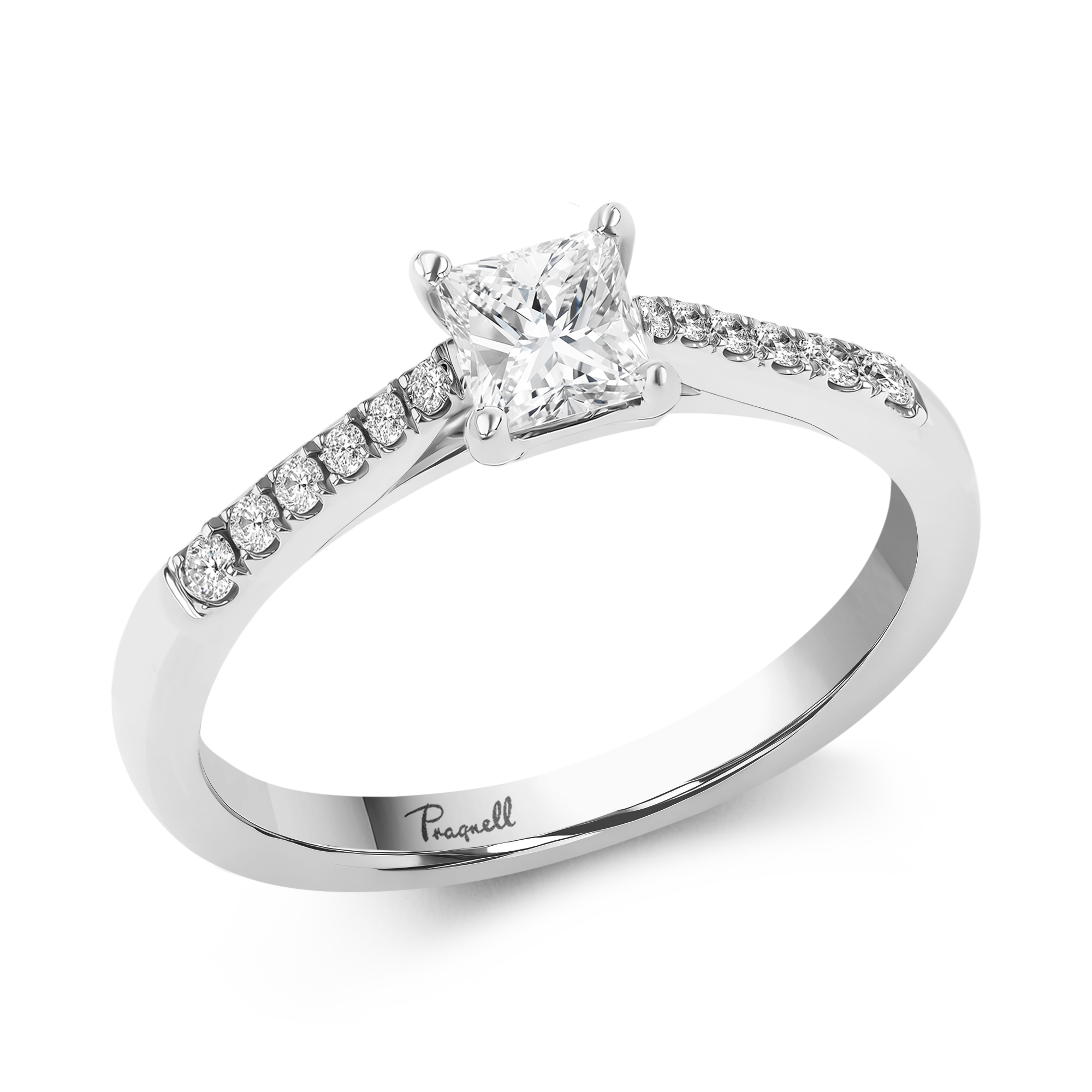 Celestial 0.30ct Diamond Solitaire Ring Princess Cut, Claw Set_1