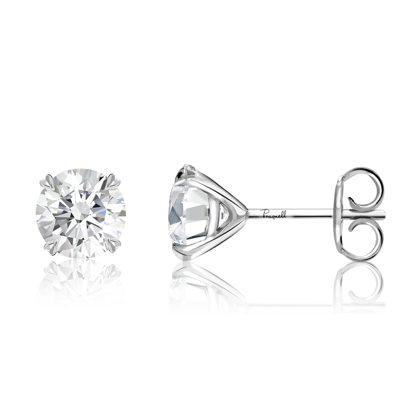 Windsor 1.40ct Diamond Stud Earrings Brilliant cut, Claw set_2