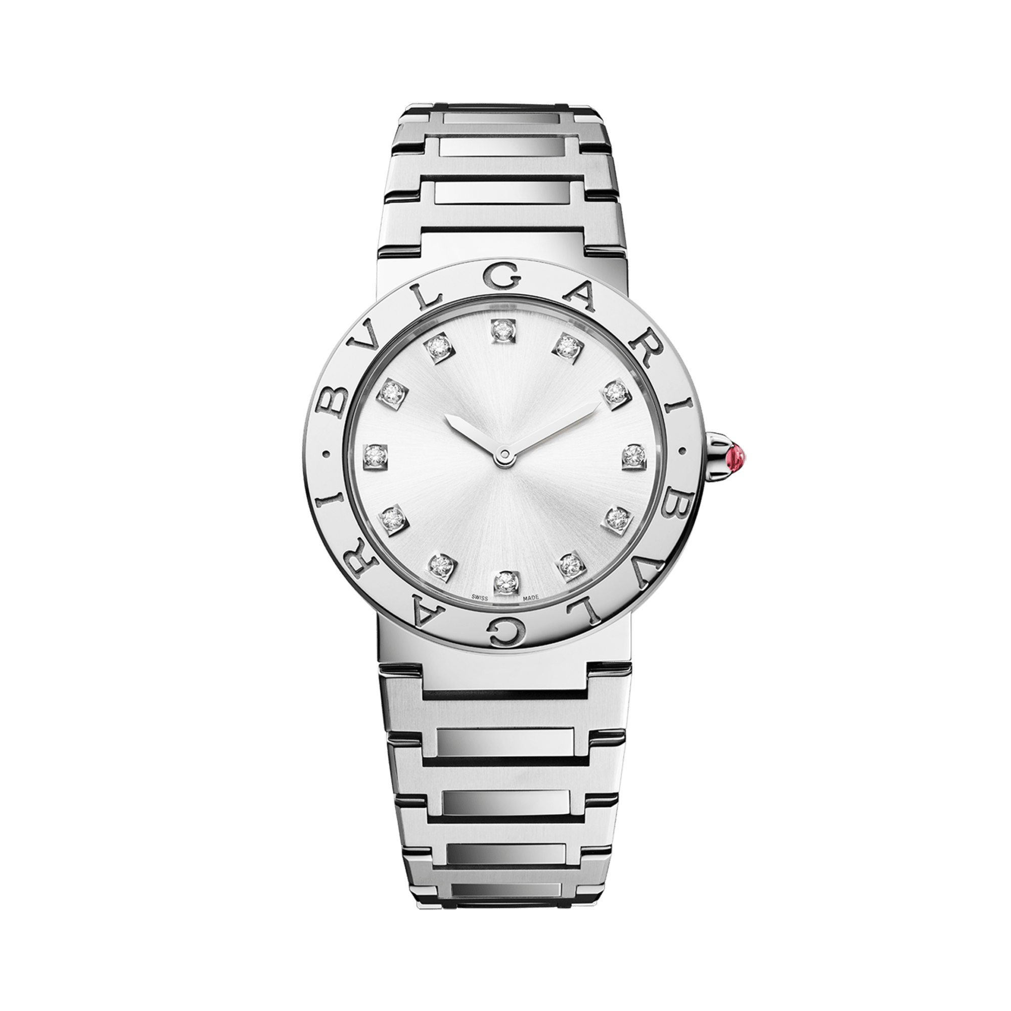 Bvlgari Bvlgari 33mm, Silver Dial, Diamond Numeral_1